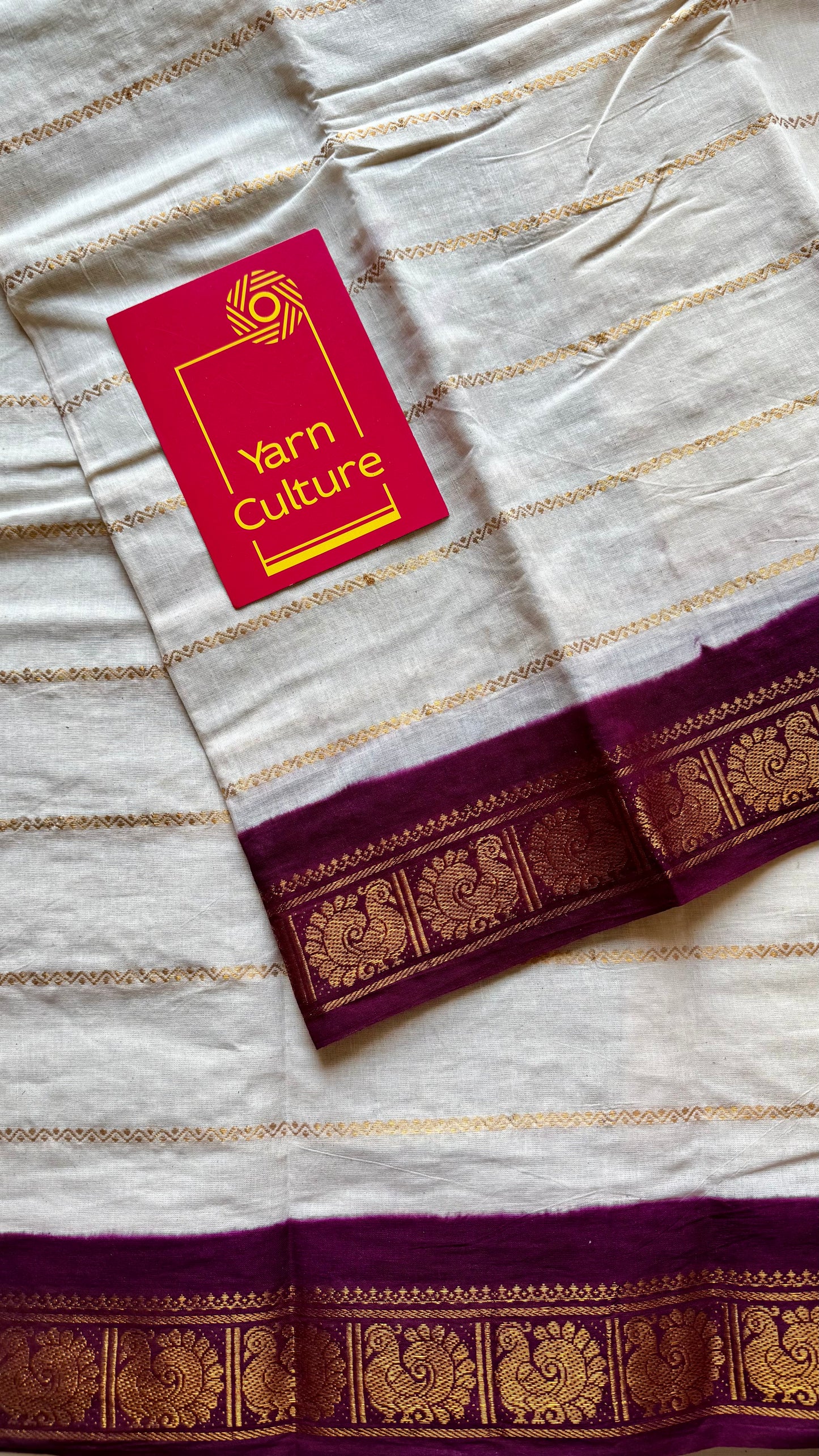 Samantha : Chandanam - Sandal with maroon contrast velthaari sungudi, kattuchayam dyed madurai cotton - YCIEON102