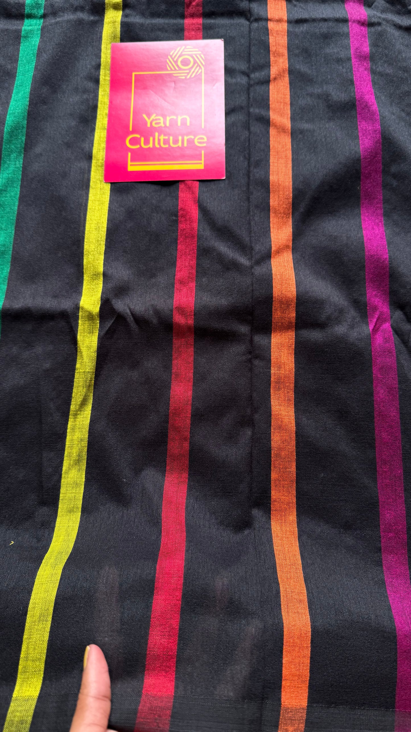 Rainbow coloured soft cotton with stripes - YCBCMCFE218