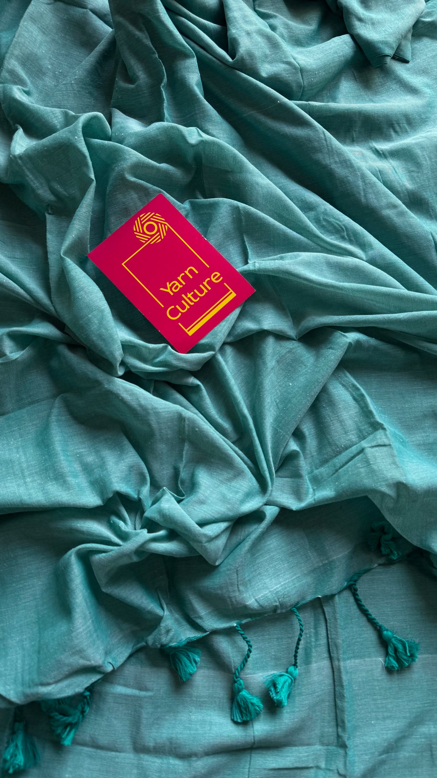 Sky blue soft cotton saree  - YCBCKCAP19