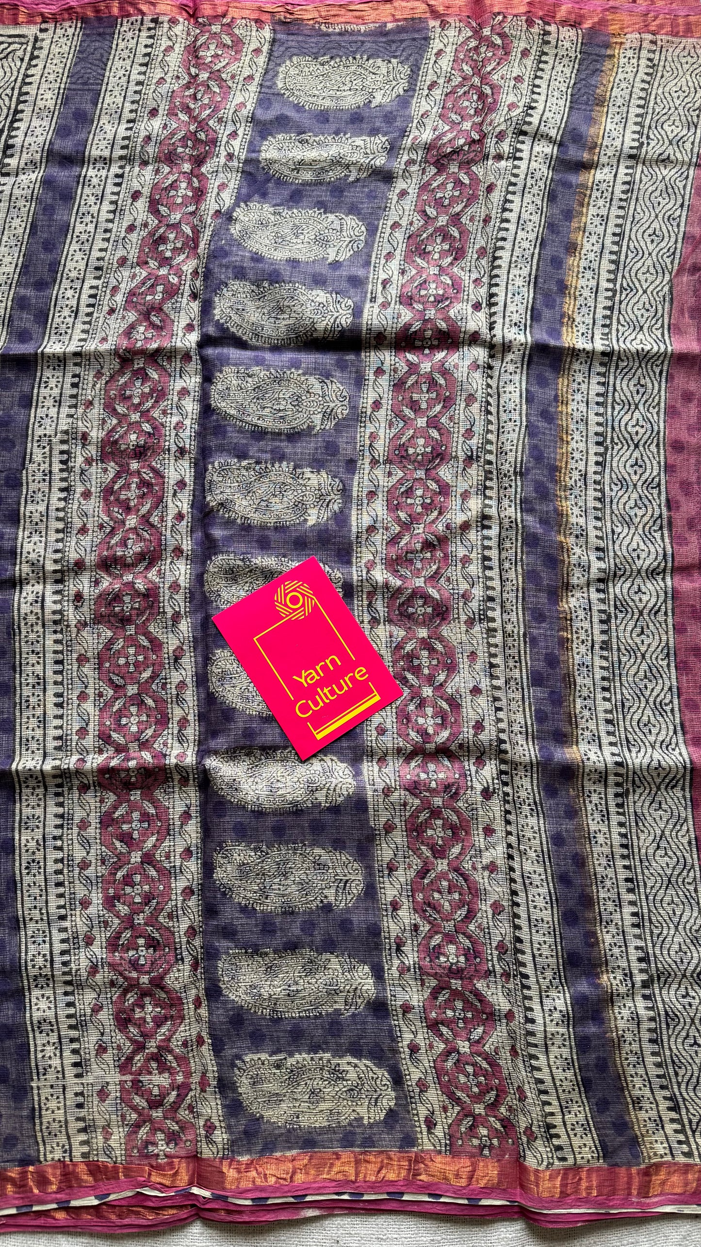 Raagmalika, Kota Doria with zari border - YCTORDEKD19