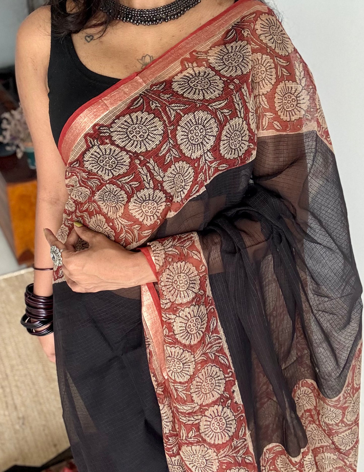 Ruhika, Kota Doria with zari border - YCTOROCBP77