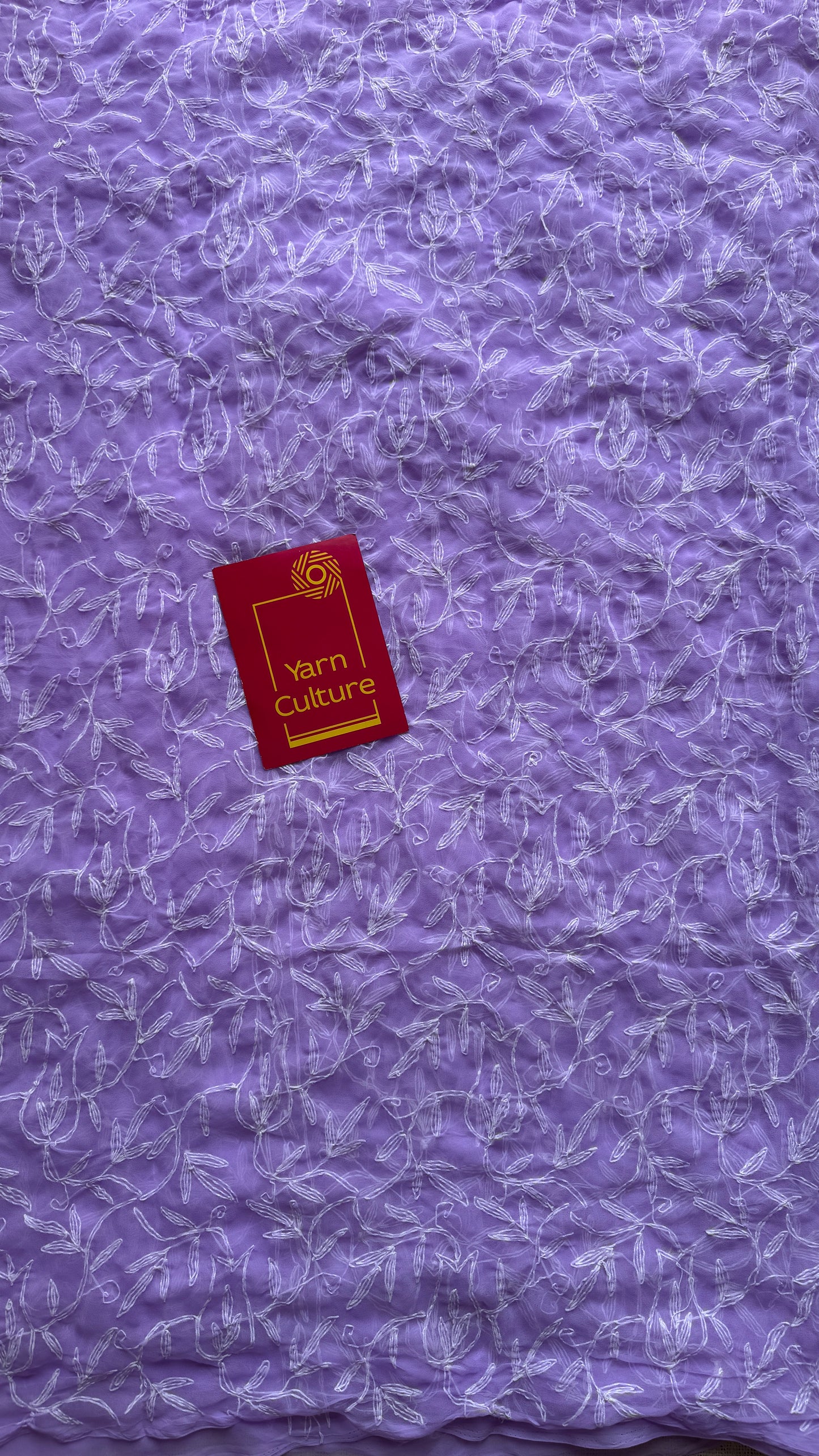 Fizaa-e-Nur (air of light) – Soft Lilac Chikankari, georgette