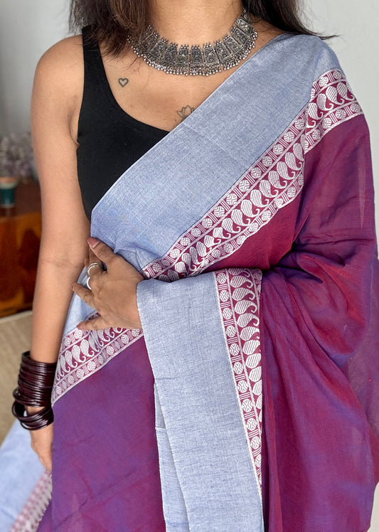 Purple Flame - Phulia Handwoven Soft Cotton YCBCFC13