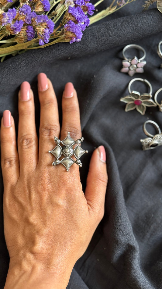 Adjustable square ring