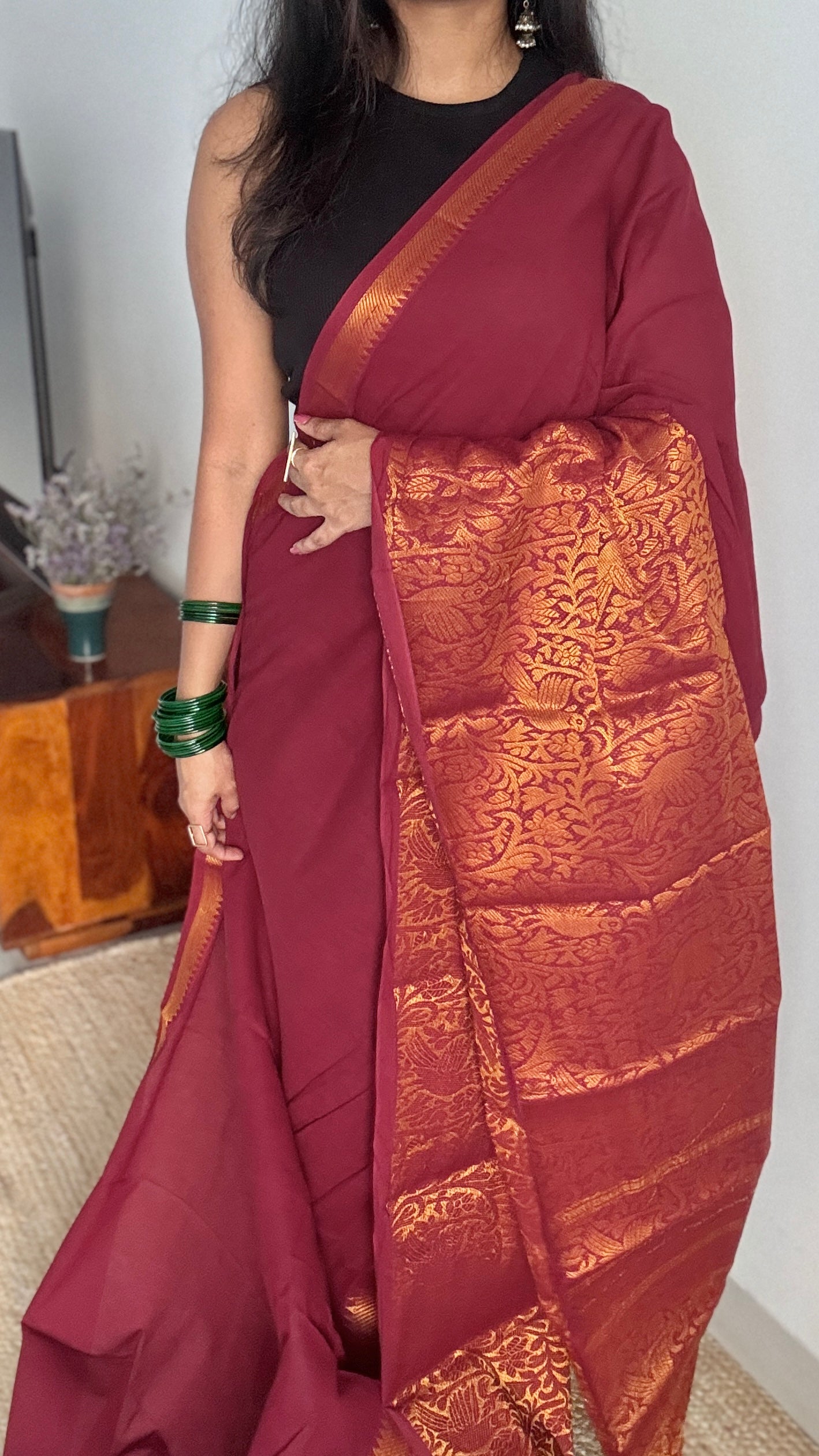 Maroon Vanasringaram - Madurai Soft Cotton