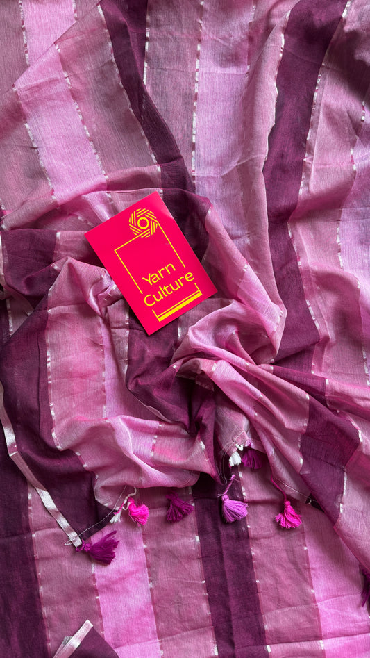 Raspberry Whirl - Pink and wine colour block hues, mul cotton