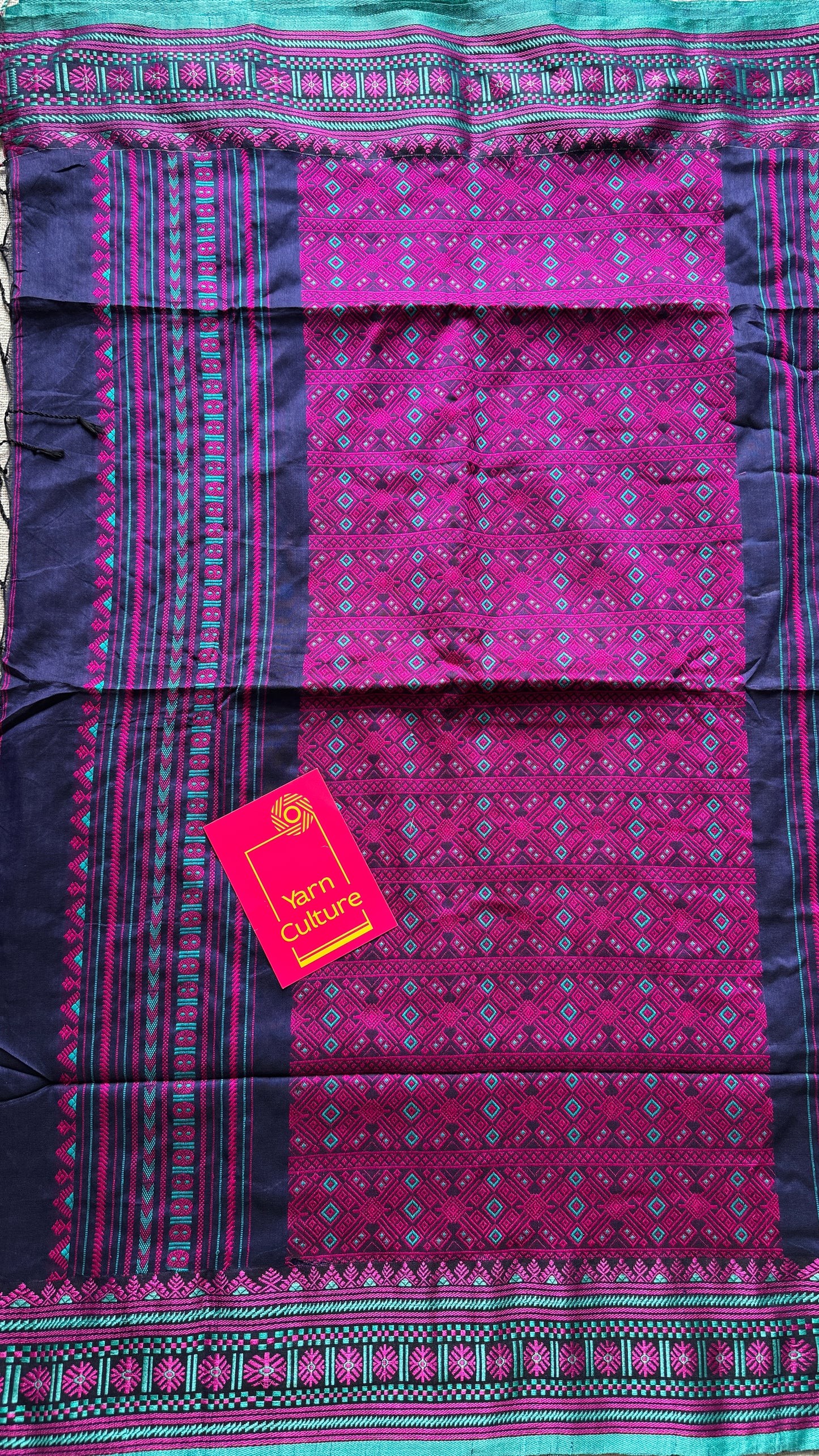 NeelPokh (নীলপখ) - Blue Butterfly, grace and color in motion, soft cotton - YCHOTEA03