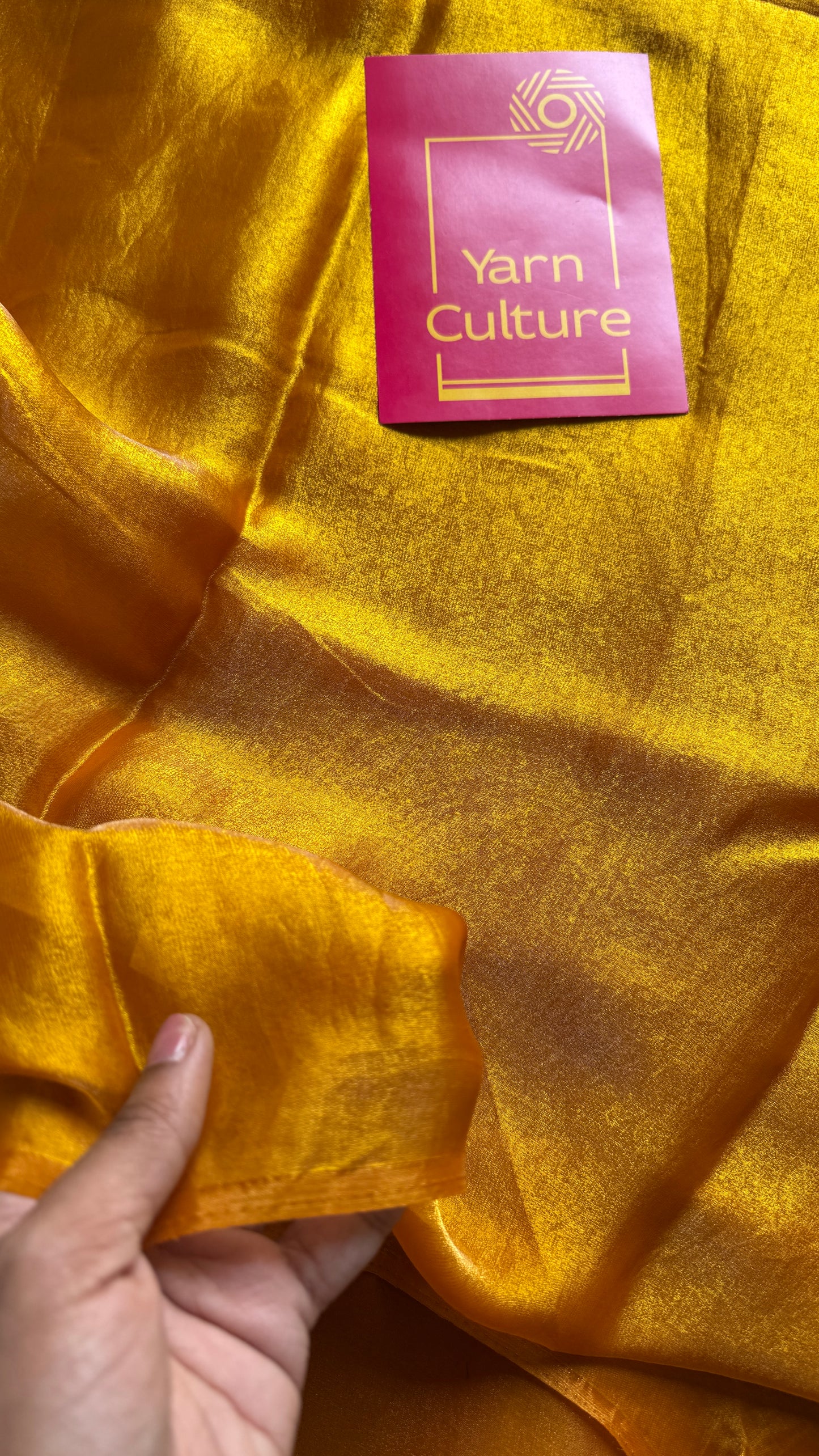 Golden Margarita - yellow velvet like dual tone, space silk