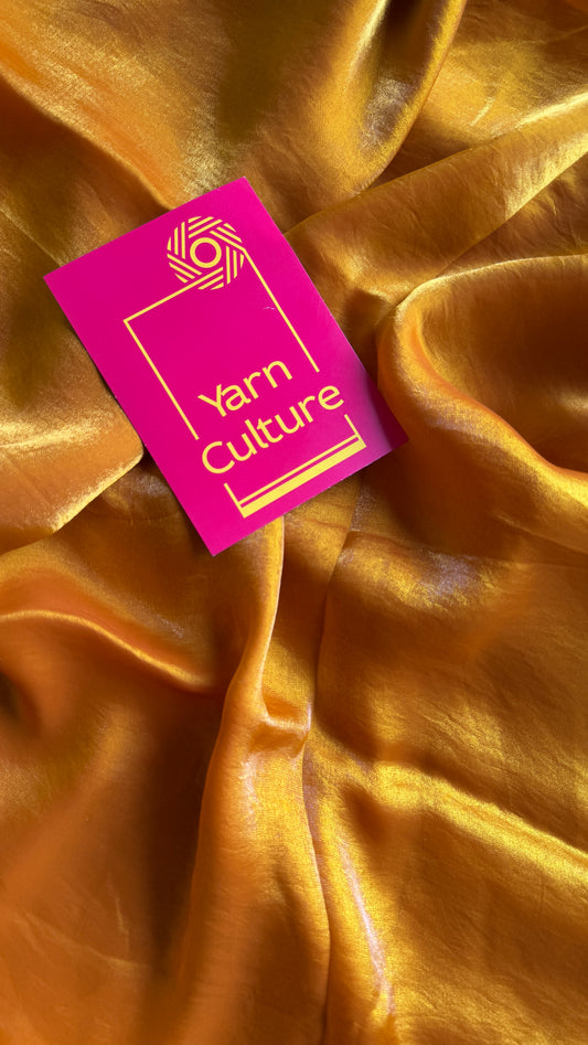 Golden Margarita - yellow velvet like dual tone, space silk