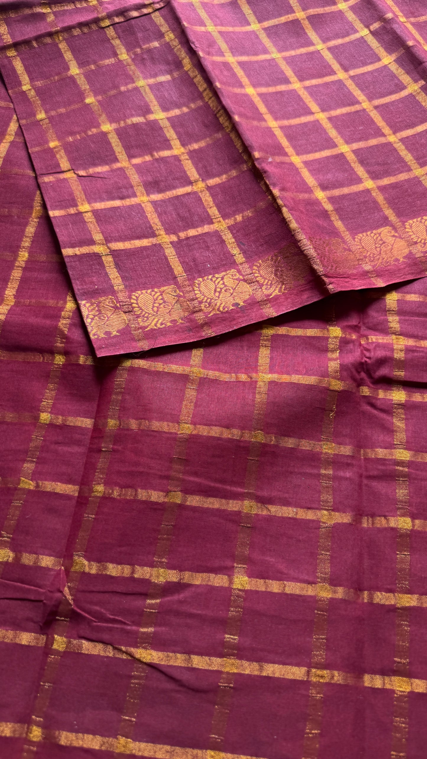 Maroon pavithra kattam sungudi