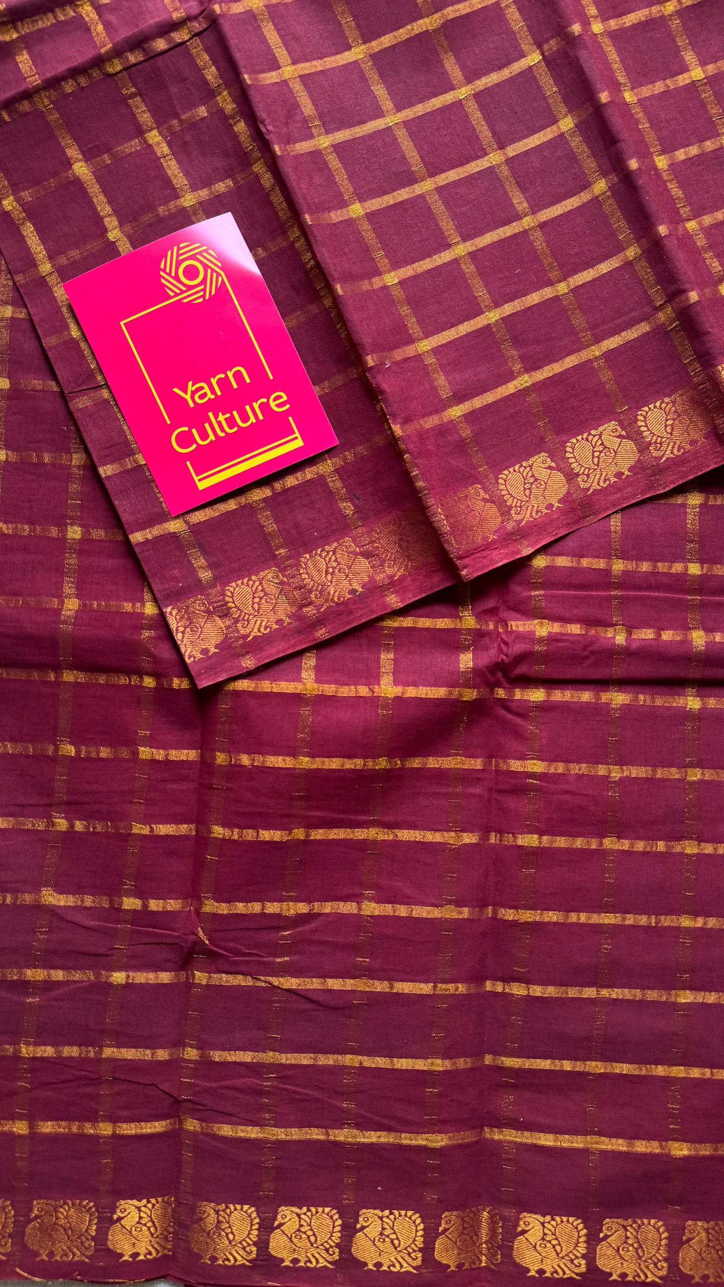 Maroon pavithra kattam sungudi