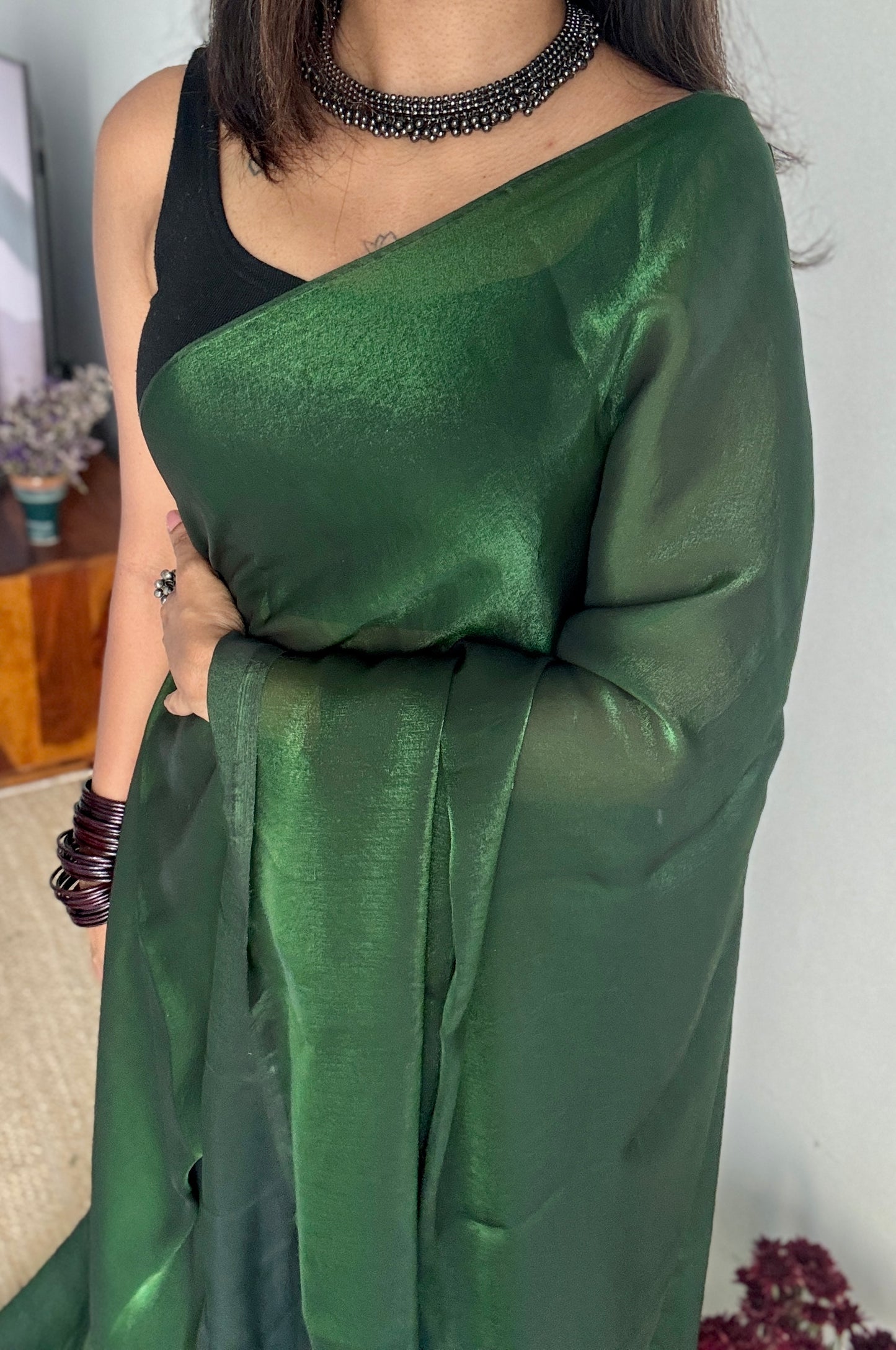 Garden Spritz - velvet like dual tone, space silk