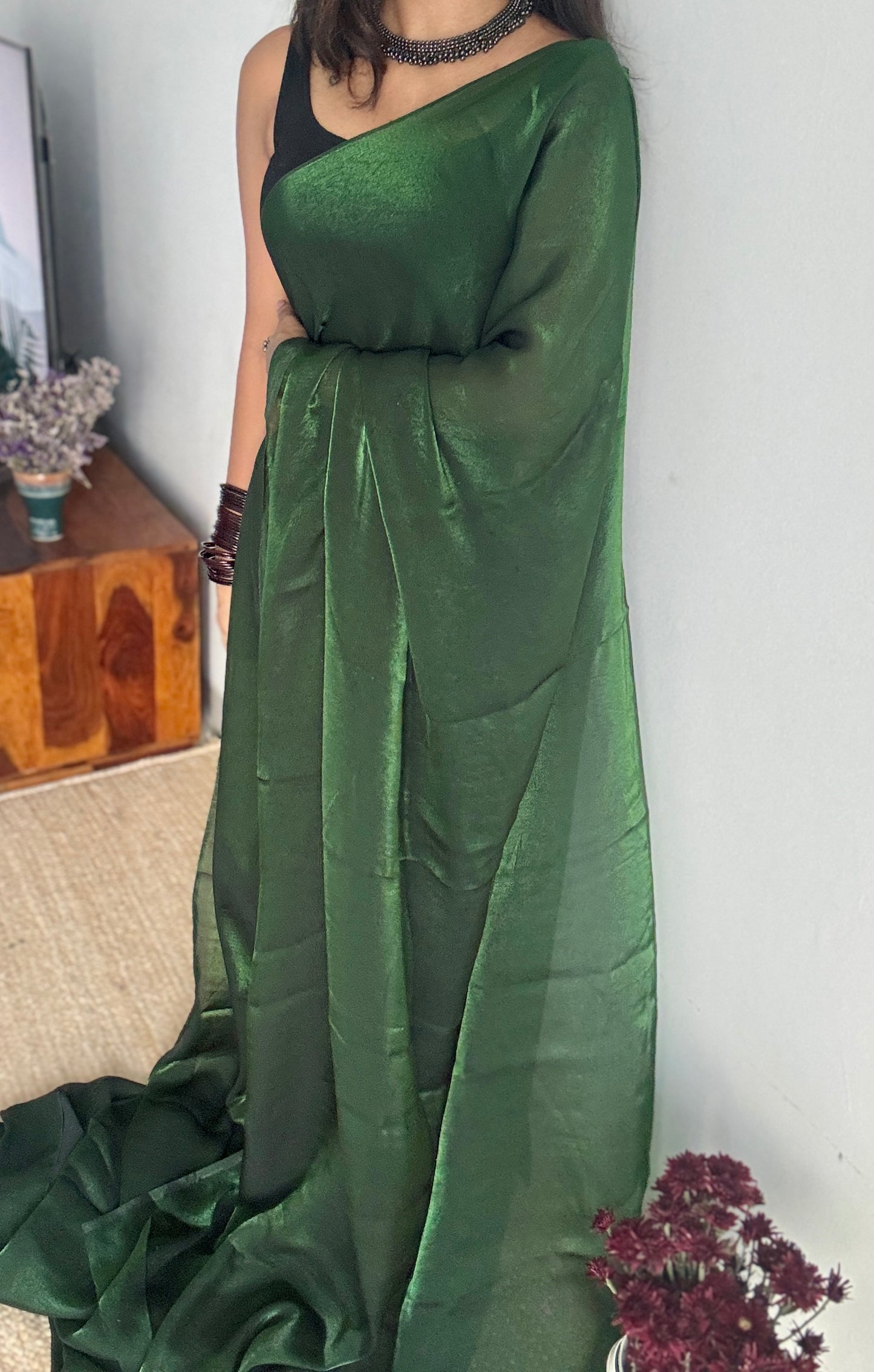 Garden Spritz - velvet like dual tone, space silk