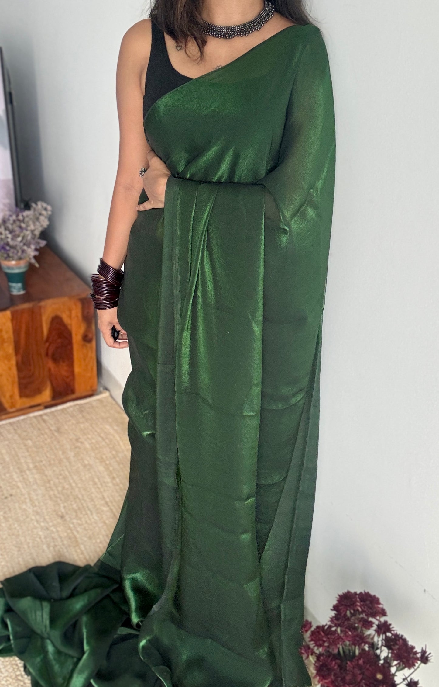 Garden Spritz - velvet like dual tone, space silk