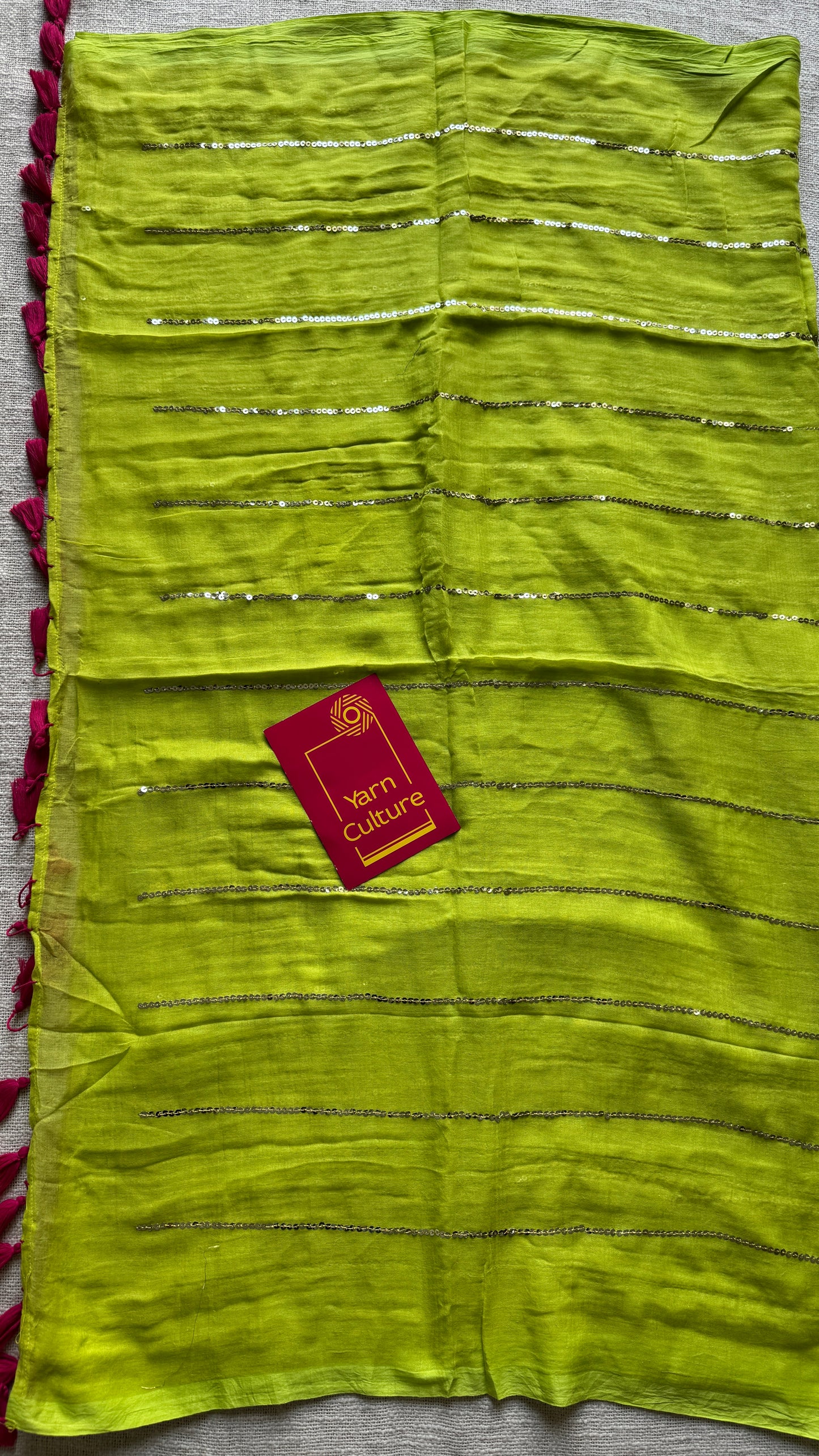 Lime Sparkle - Mul Cotton YCBCM14