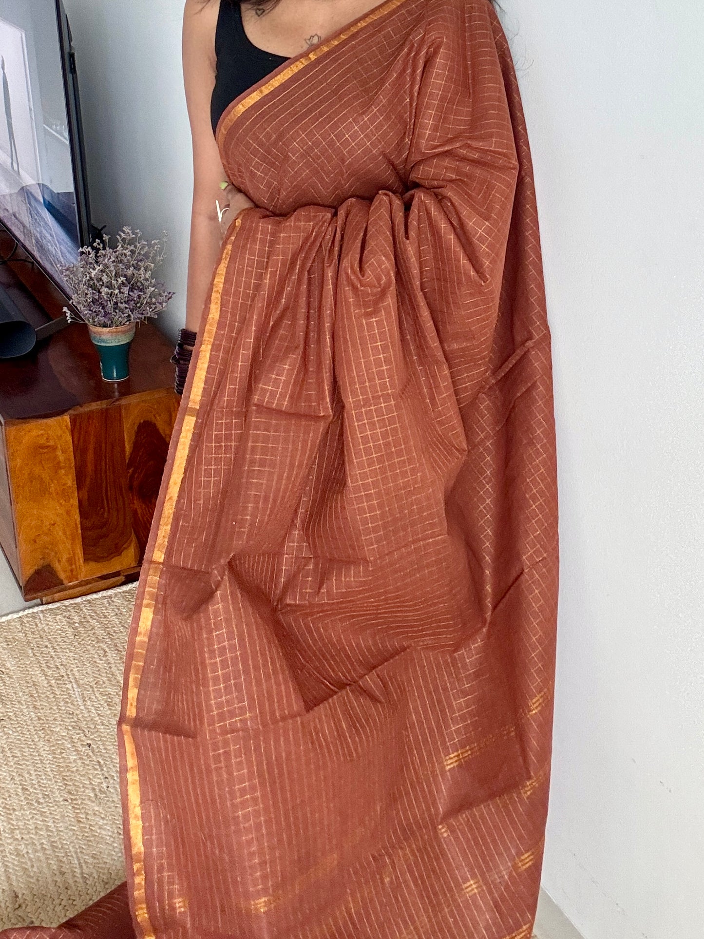 Brown mini kattam sungudi