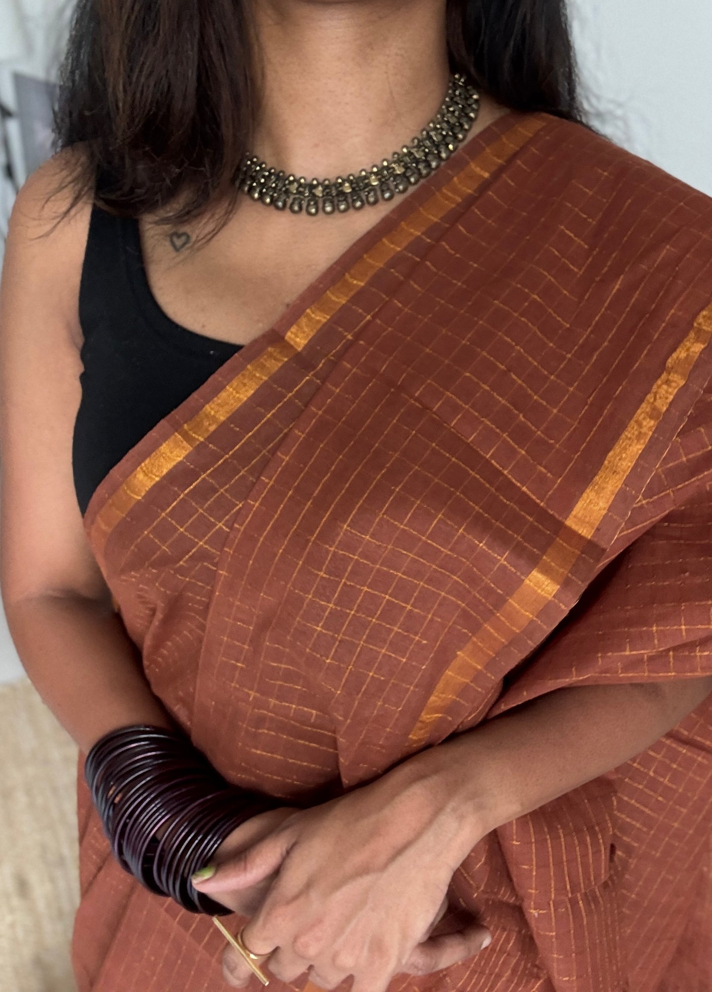 Brown mini kattam sungudi