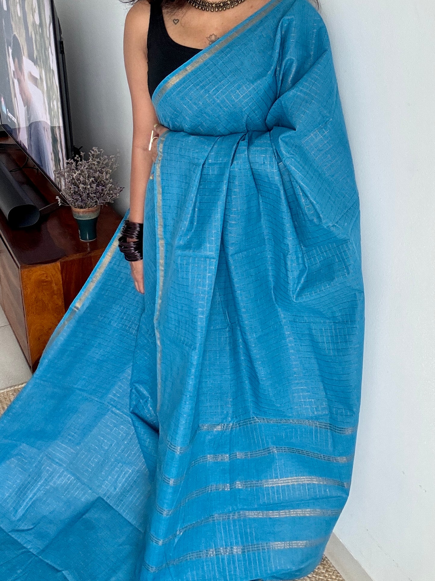 Blue mini kattam sungudi