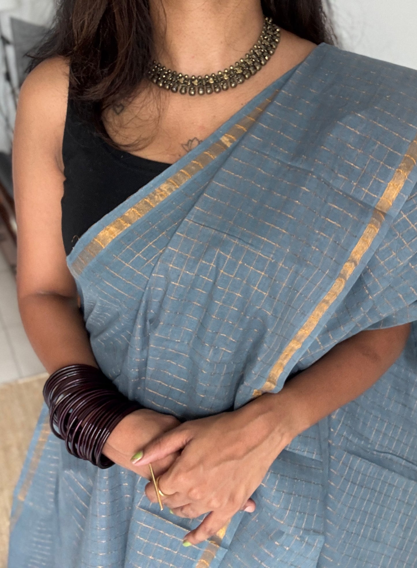 Grey mini kattam sungudi