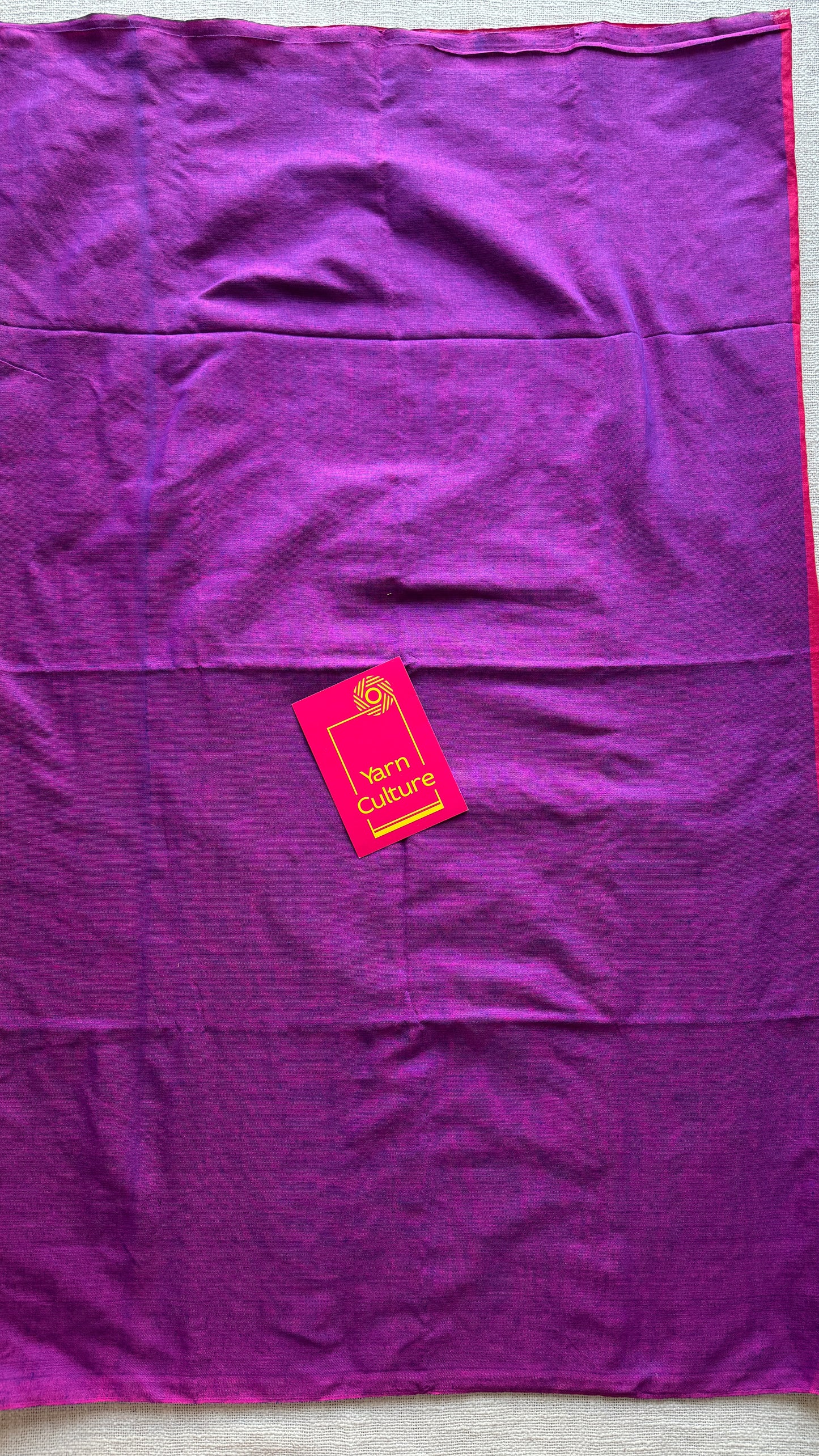 Purple and pink dual tone - Khadi Soft Cotton