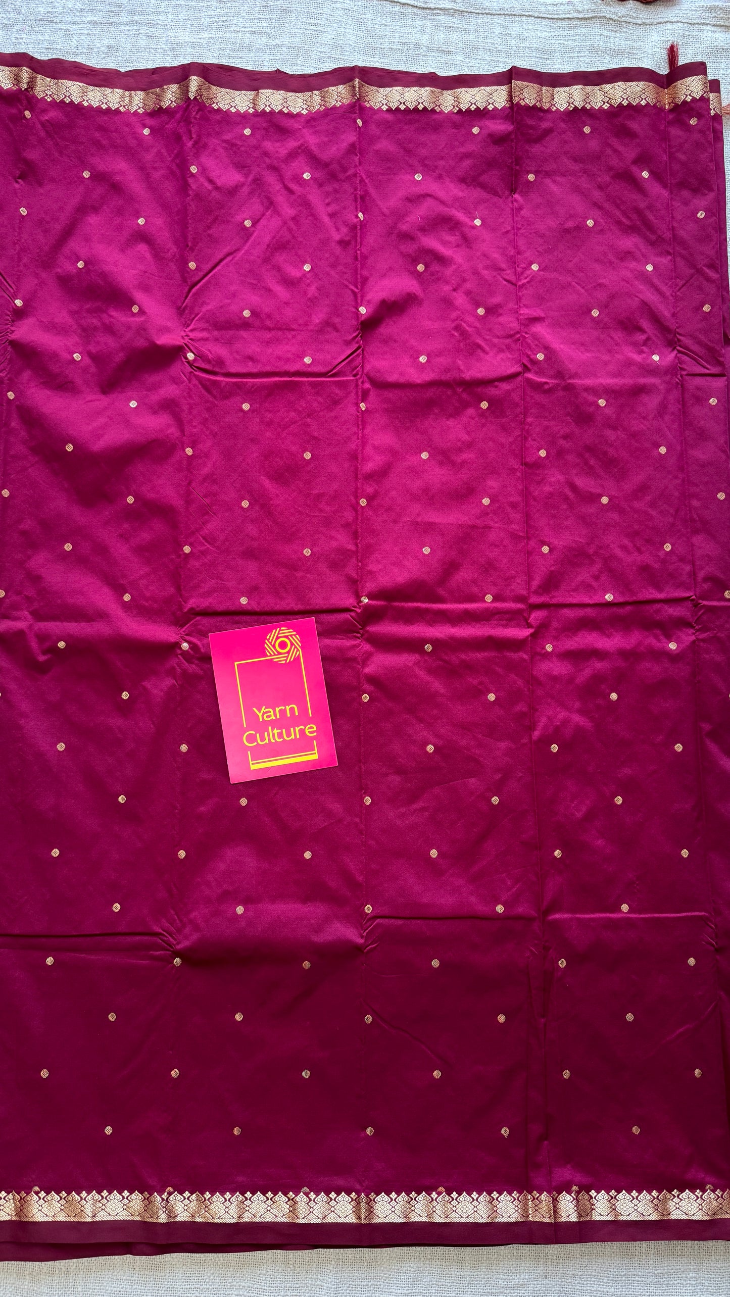 Deep Carmine - Kanchipuram Semi-Silk