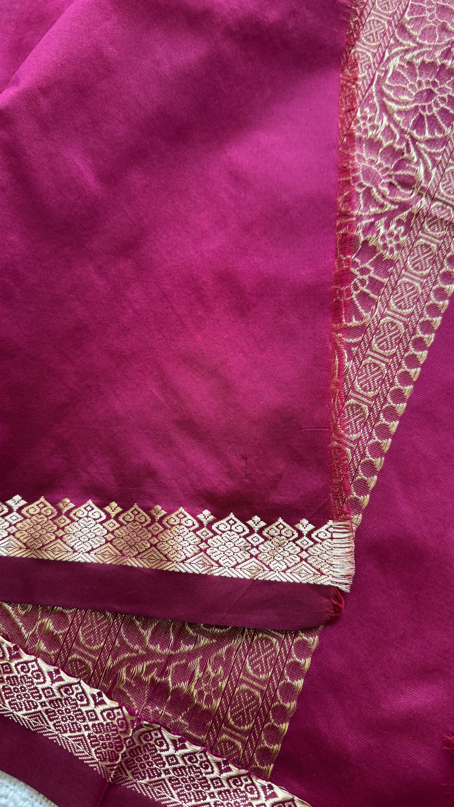 Deep Carmine - Kanchipuram Semi-Silk