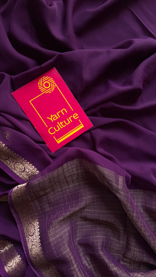 Purple Pink (vadamalli) - Chiffon