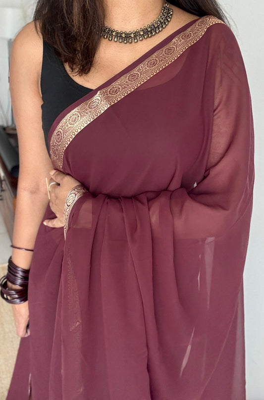 Coffee Brown - Chiffon