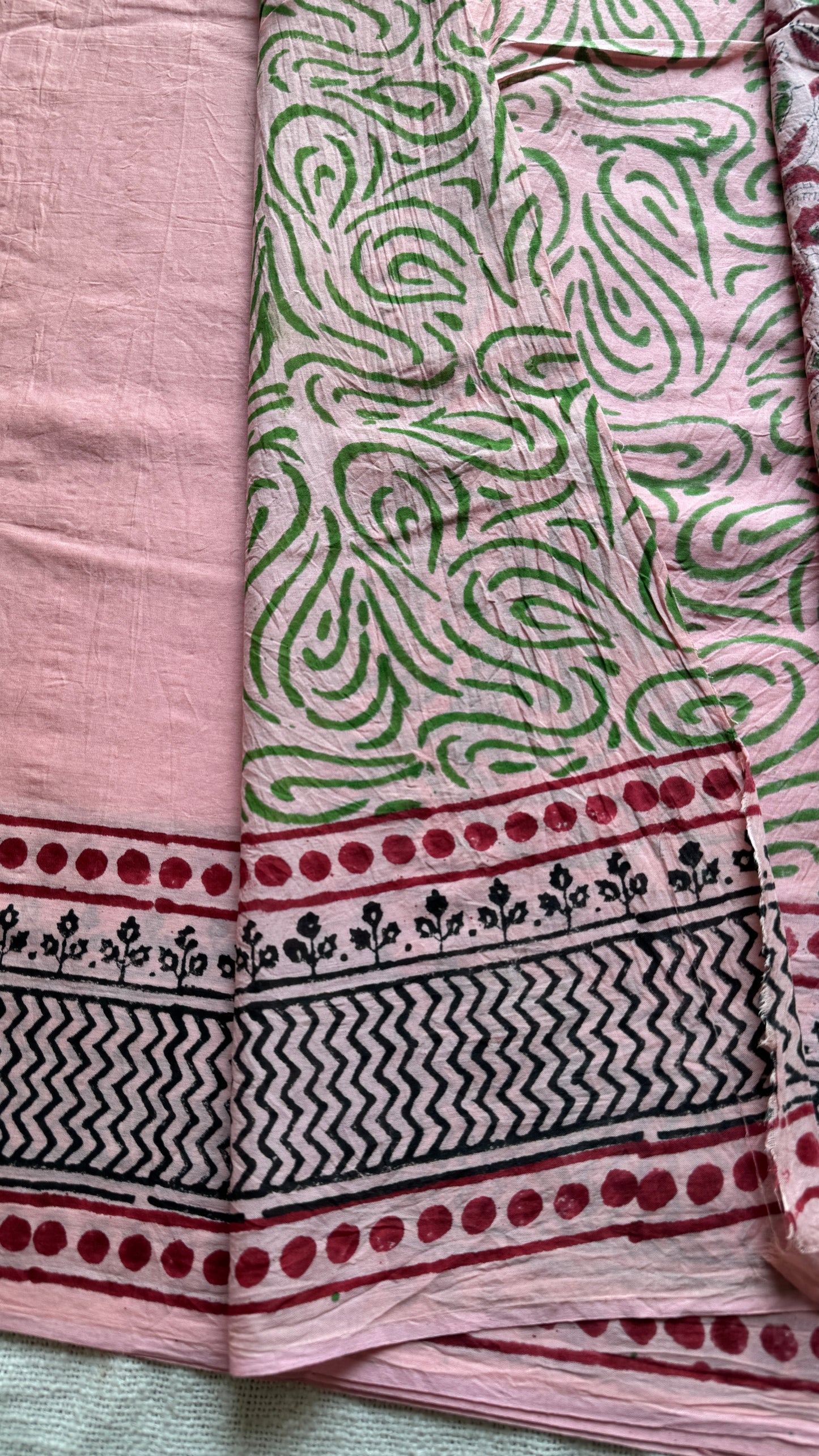 Gulbahar – a soft bloom of spring, Bagru block print, soft cotton