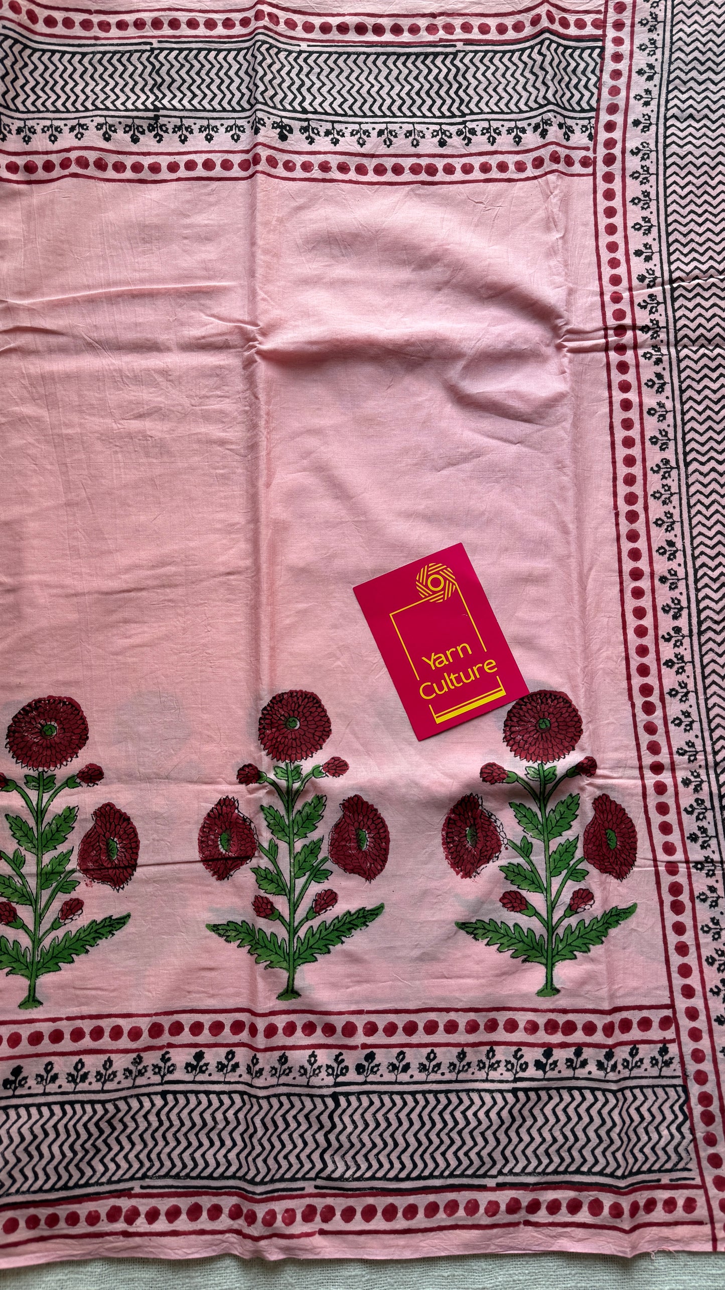 Gulbahar – a soft bloom of spring, Bagru block print, soft cotton