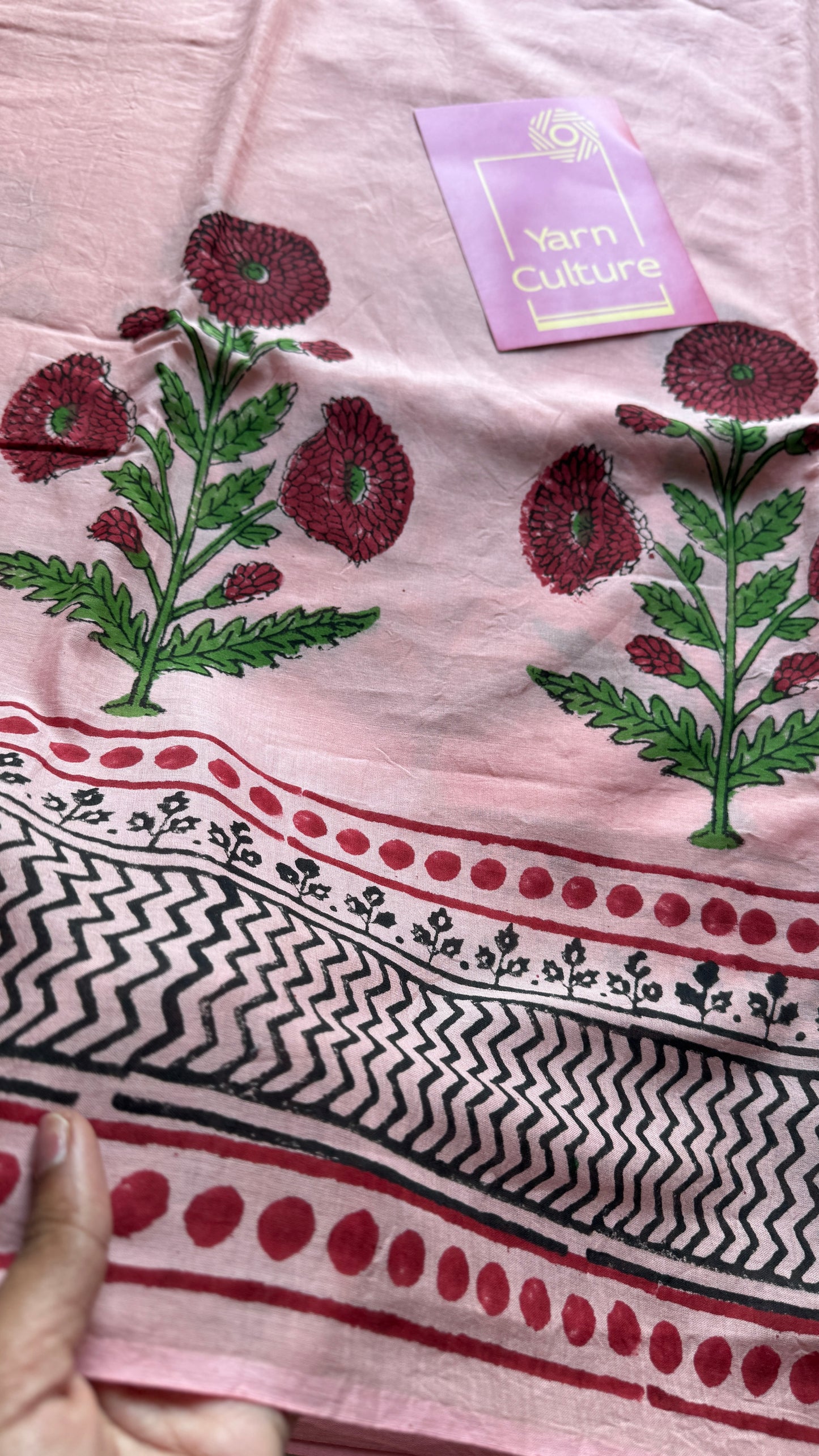 Gulbahar – a soft bloom of spring, Bagru block print, soft cotton