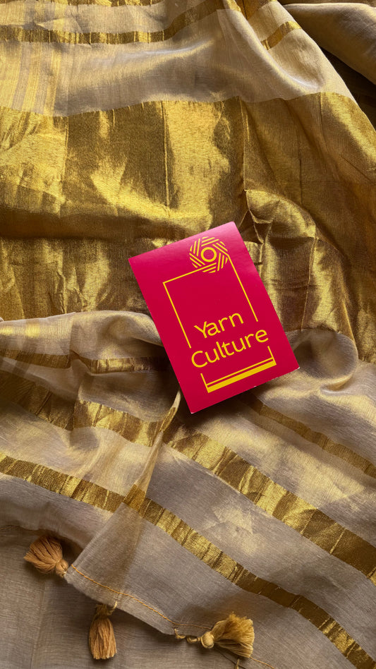 Gold tones in tissue linen - YCON25BCTL55