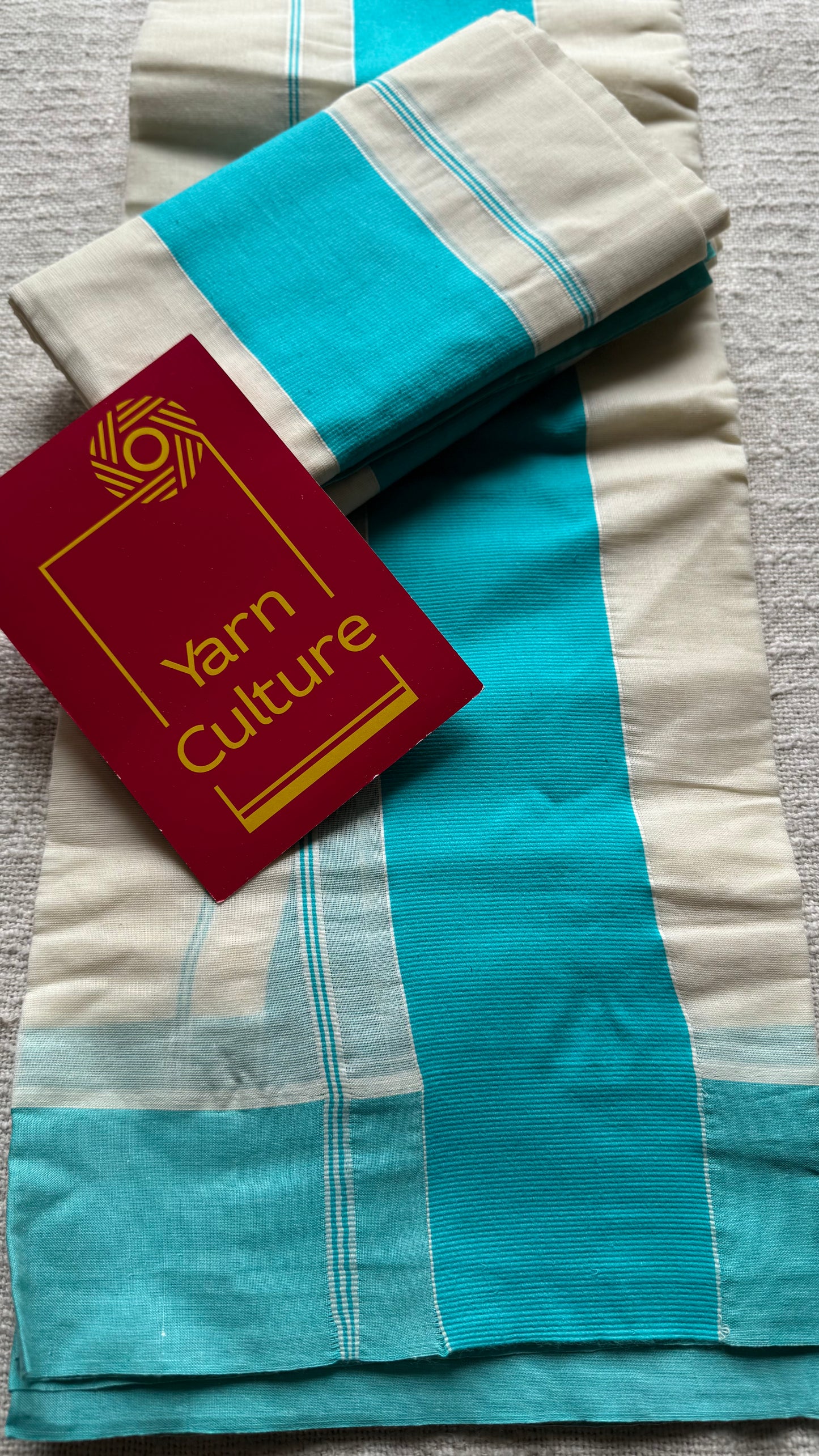 Set mund kattikkara (wider border) turquoise - YCON25KCST08