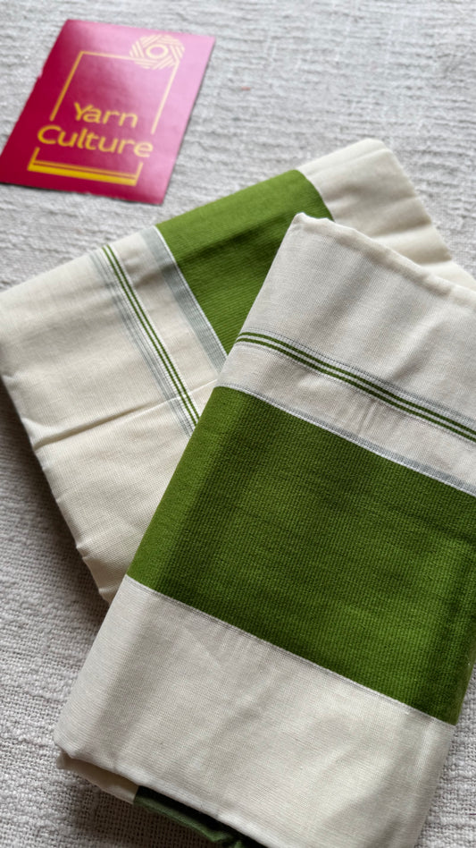 Set mund kattikkara (wider border) green - YCON25KCST09