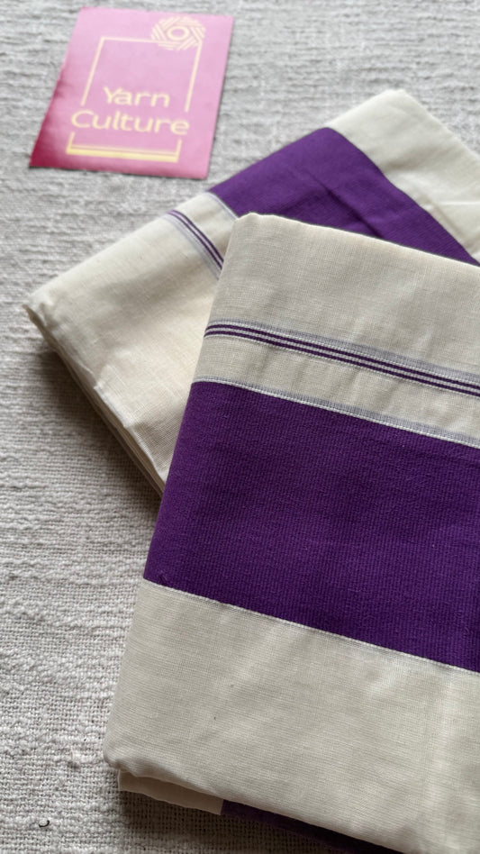 Set mund kattikkara (wider border) violet - YCON25KCST07