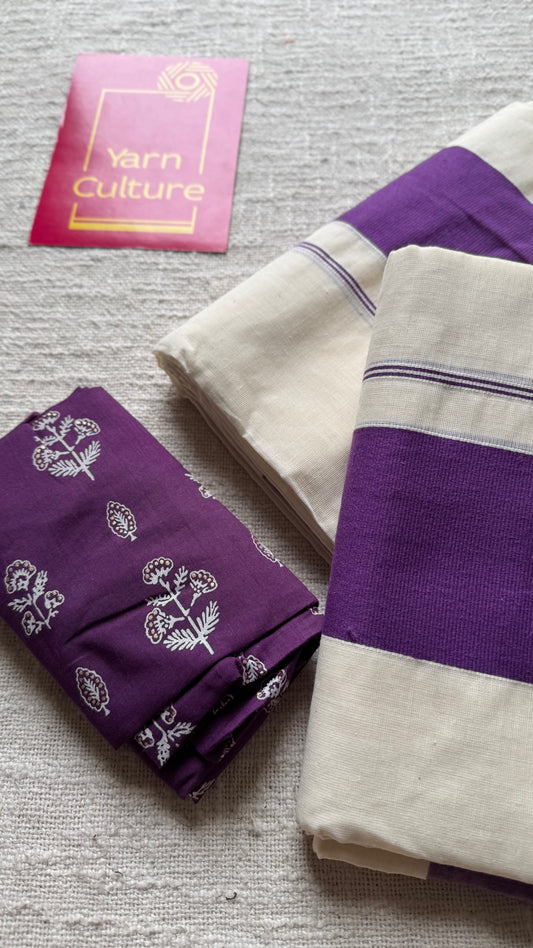 Set mund kattikkara (wider border) violet - YCON25KCST07