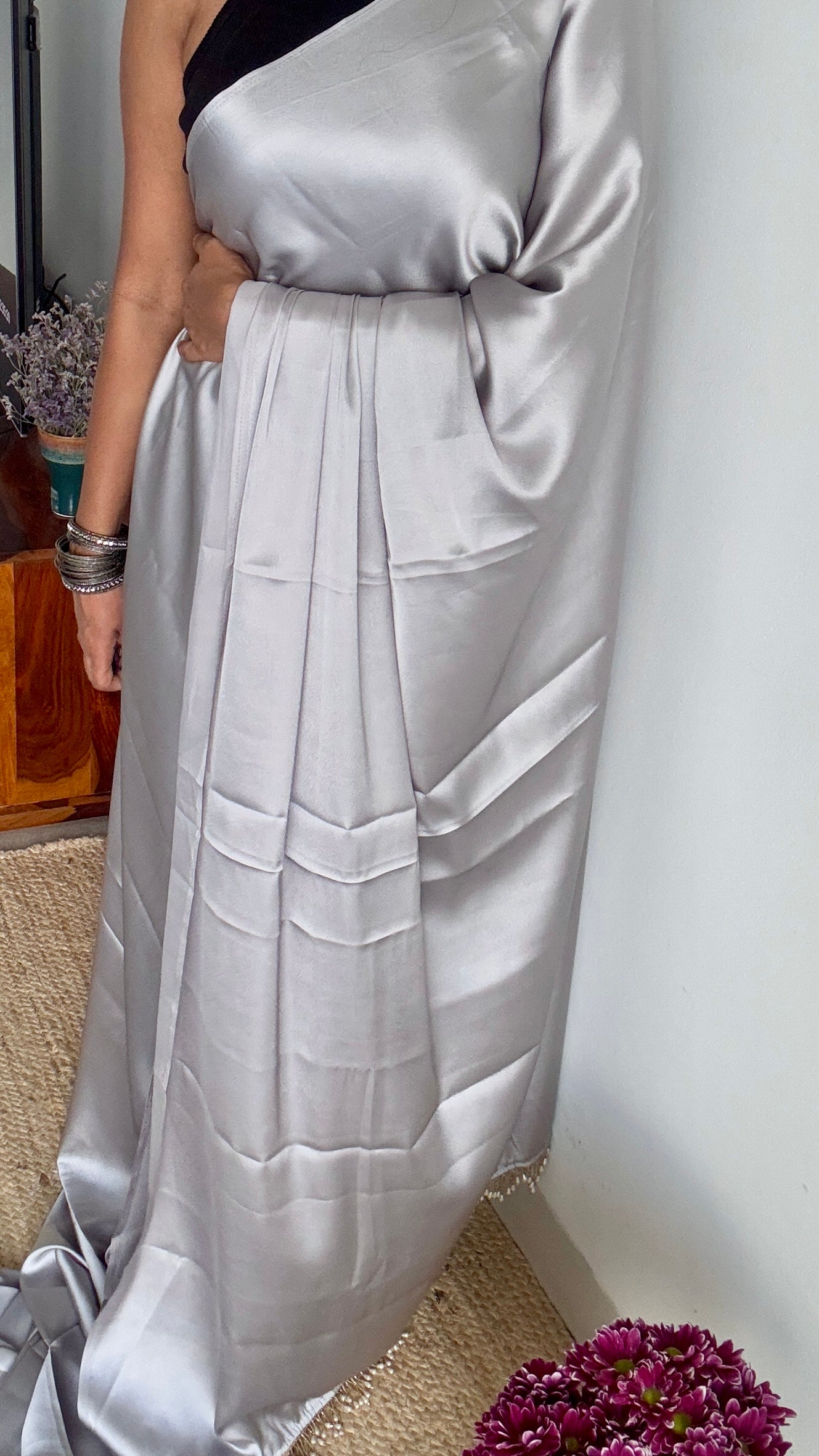 Moon Silver - Plain Satin