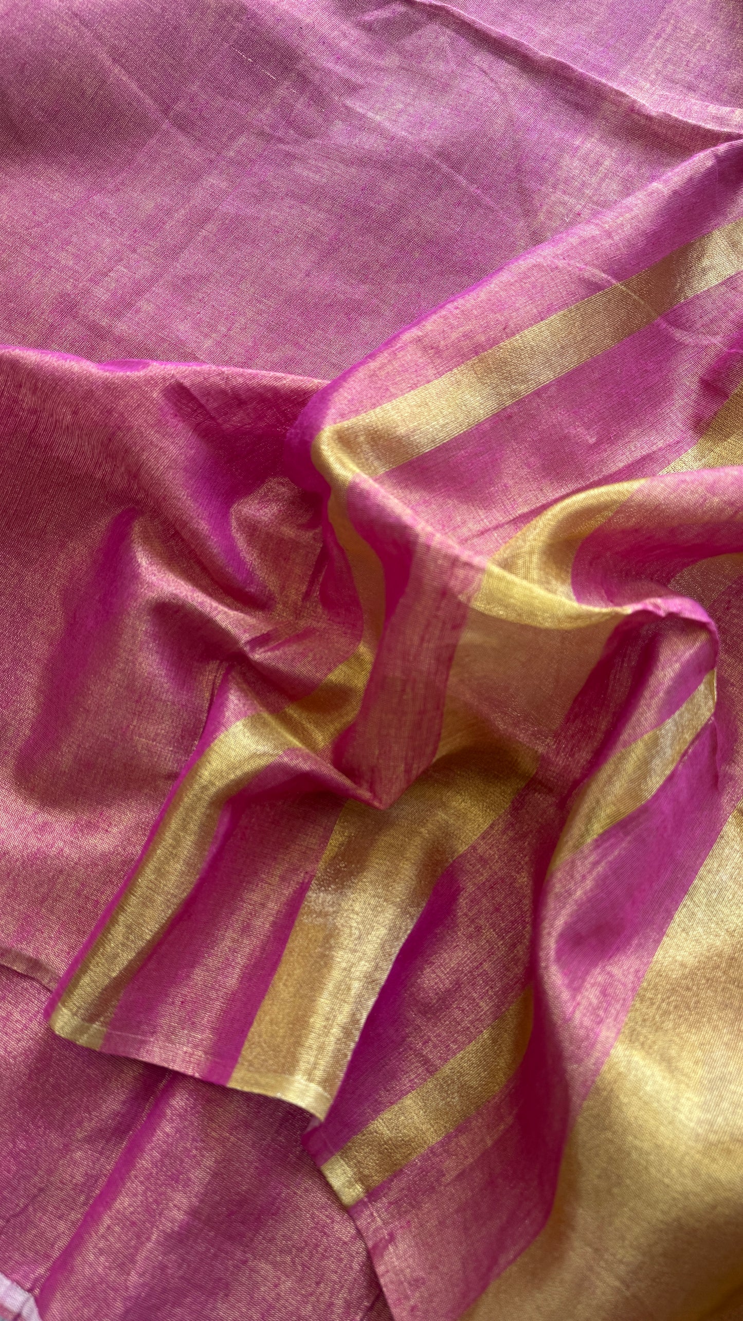 Pink Gold Dual Tone - Metallic Tissue Linen