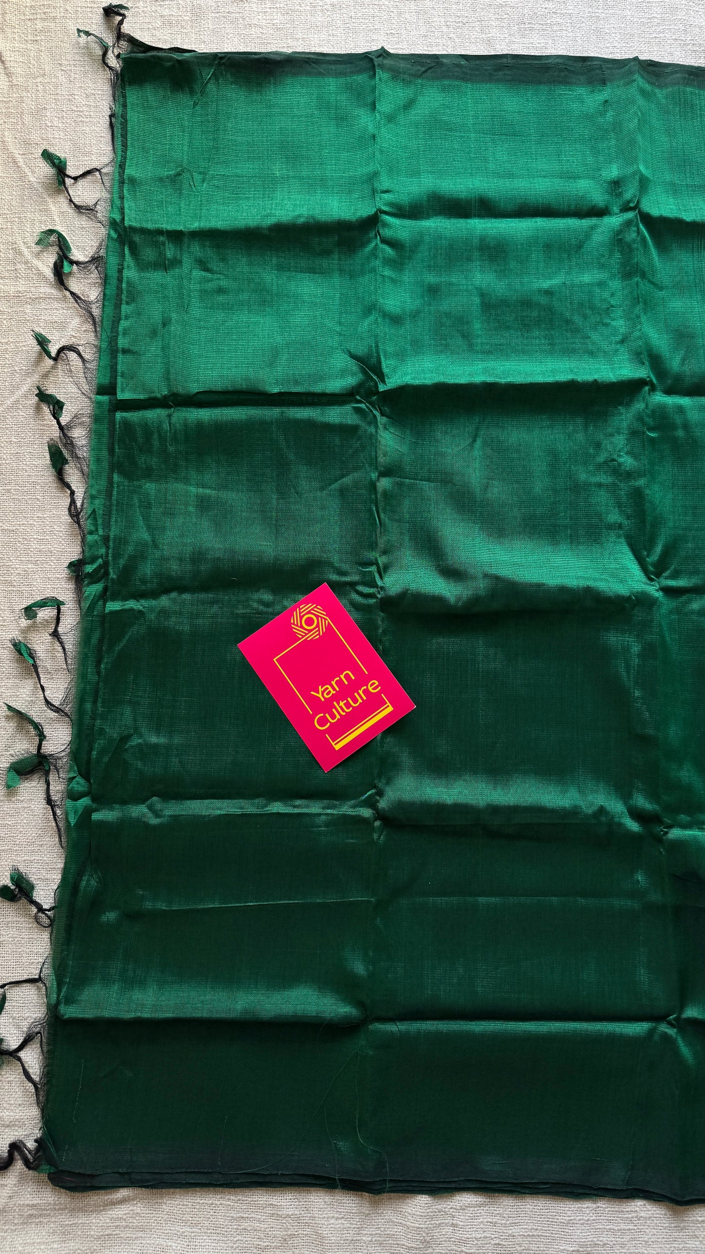 Plain green, mangalgiri silk cotton, handwoven, soft, light weight- YCWOTDMSCM14