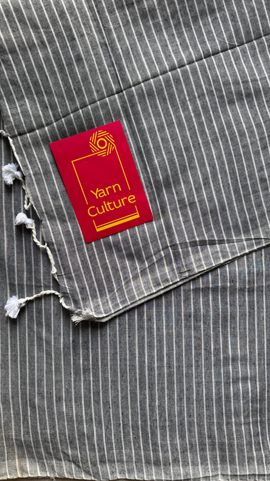 Grey Stripes - Khadi Soft Cotton YCBCKS06