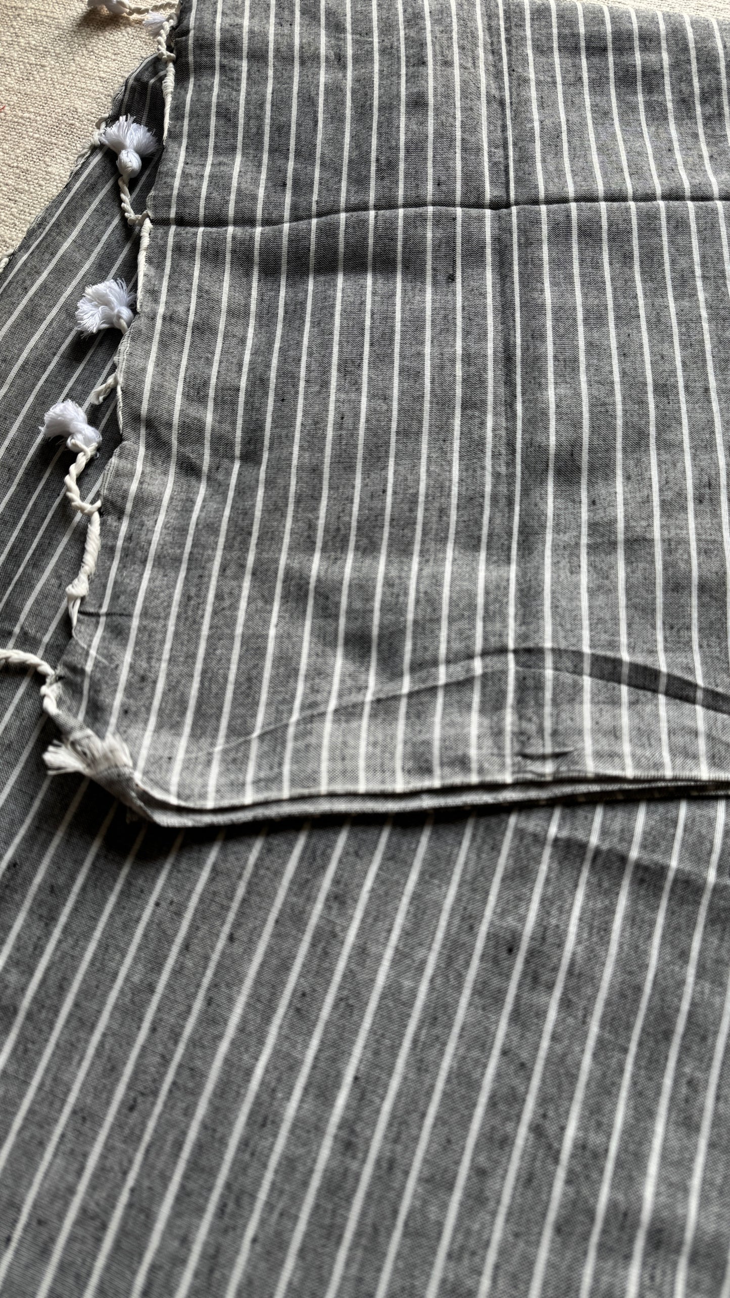 Grey Stripes - Khadi Soft Cotton YCBCKS06