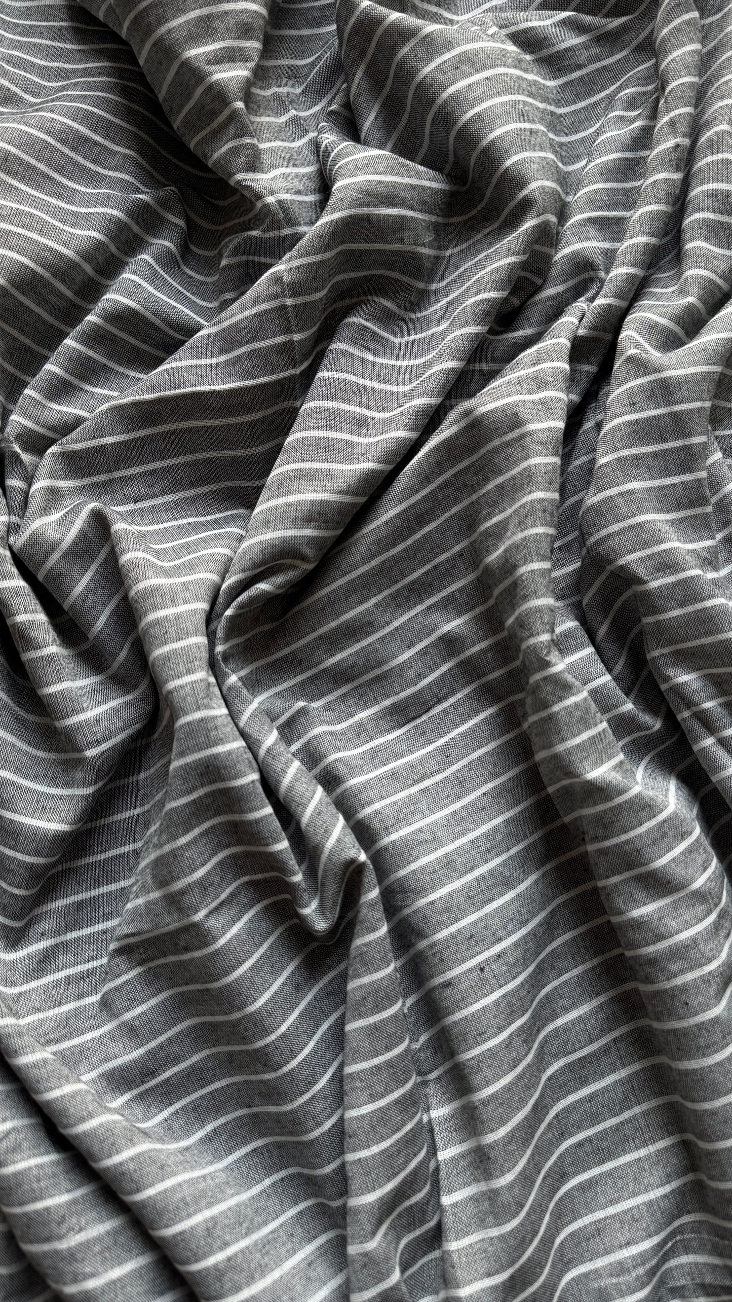 Grey Stripes - Khadi Soft Cotton YCBCKS06