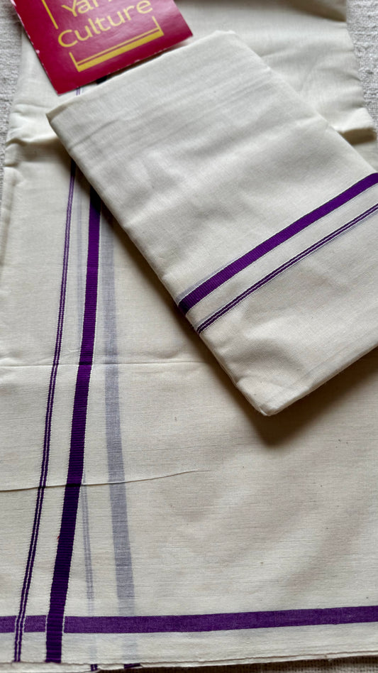 Puliyilakkara set mund purple - YCON25KCST18