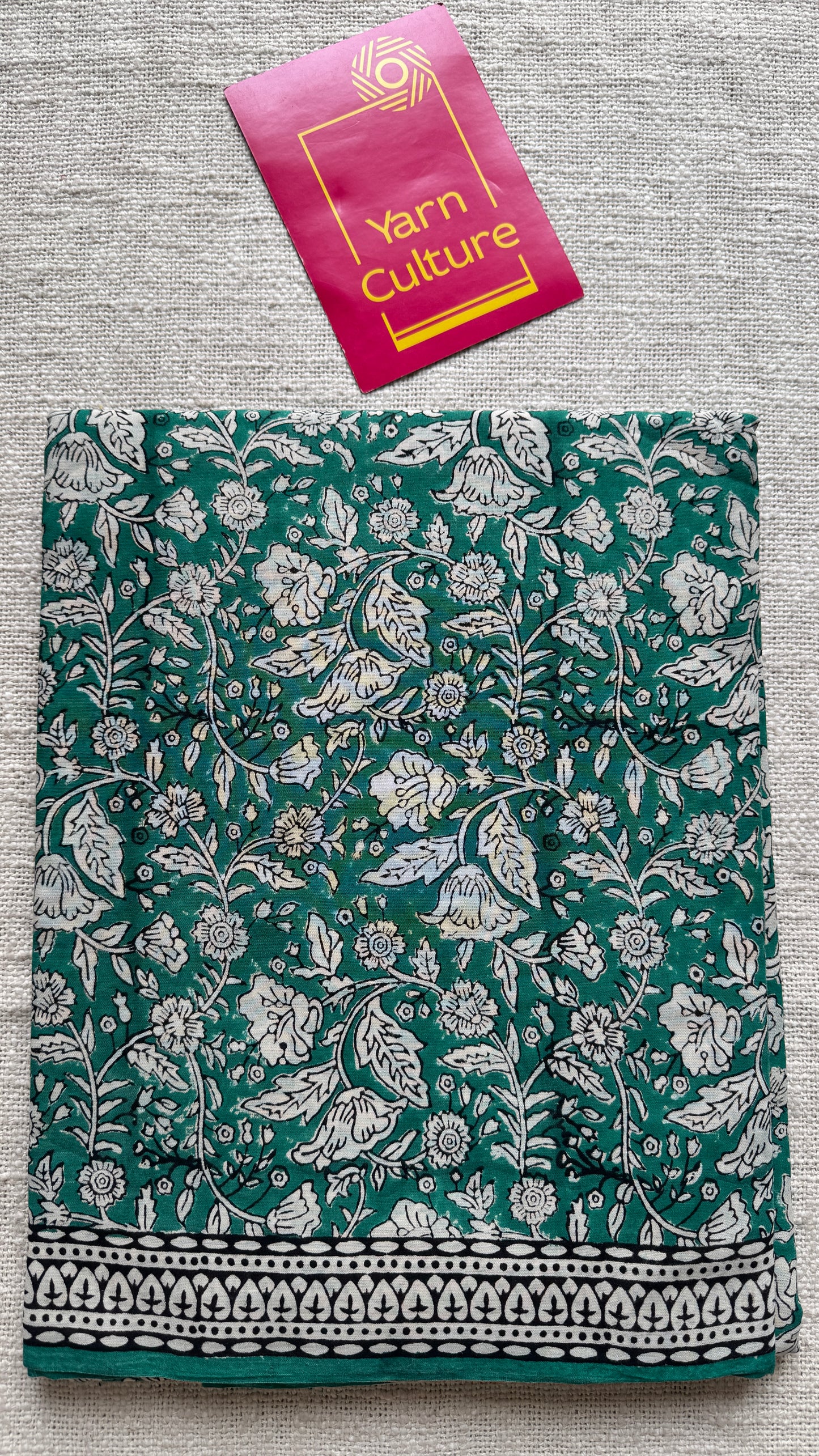 Mor Malhaar - Peacock hues, Bagru block print, soft cotton