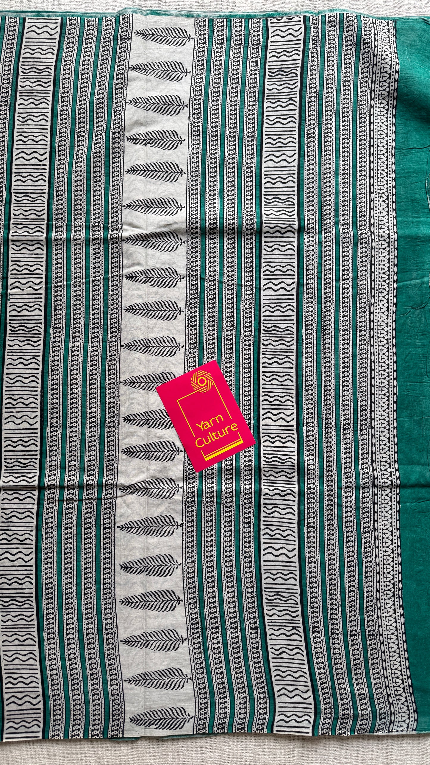 Mor Malhaar - Peacock hues, Bagru block print, soft cotton