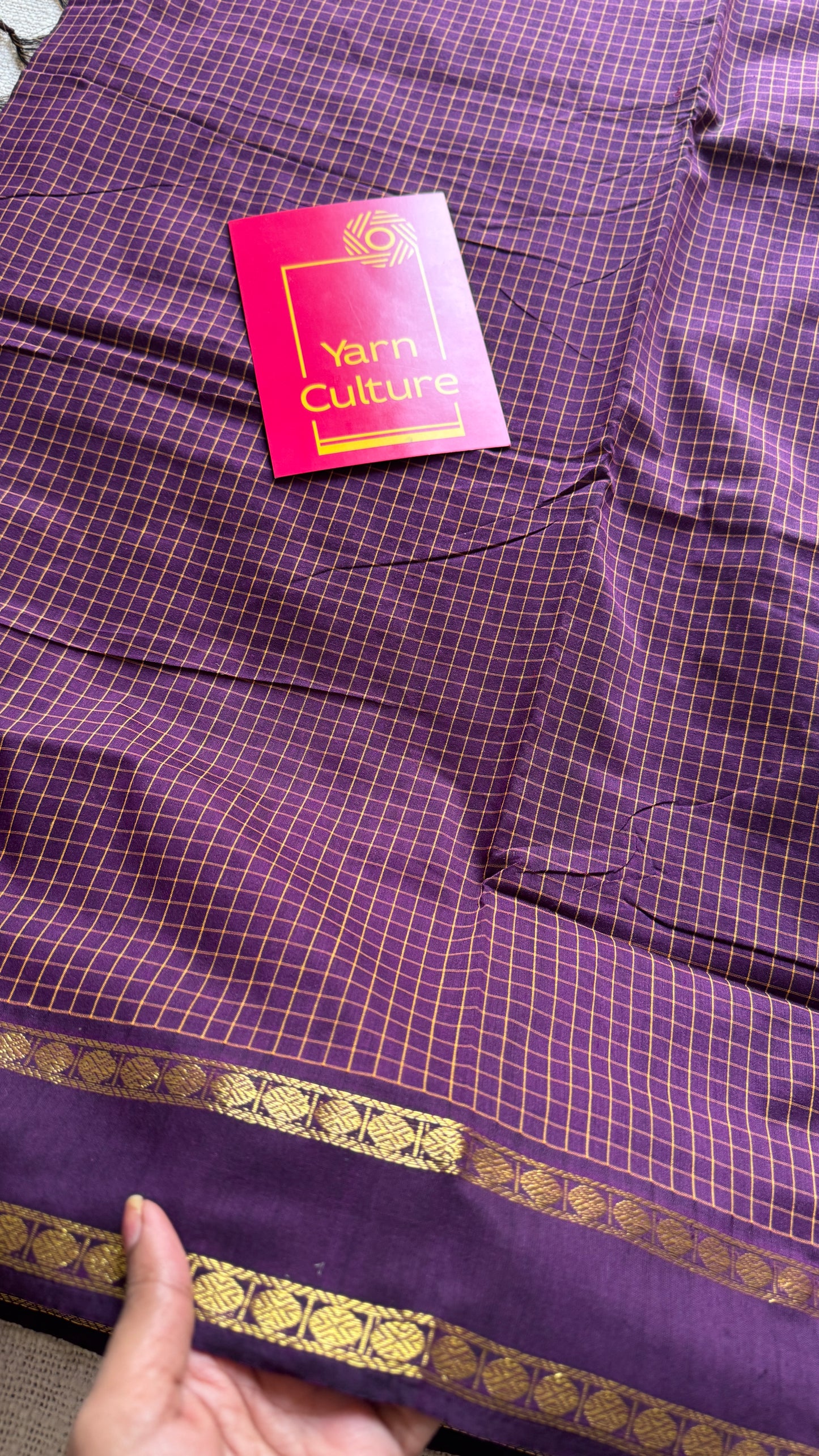 Jamun - Arani Checks in cotton silk
