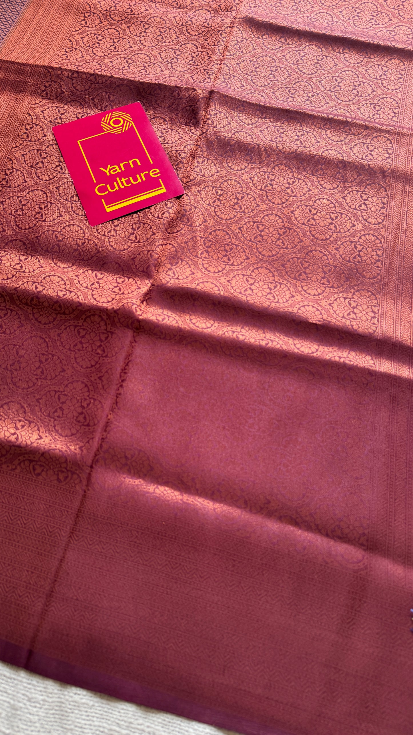 Neelambara - Deep  blue with maroon, semi-silk