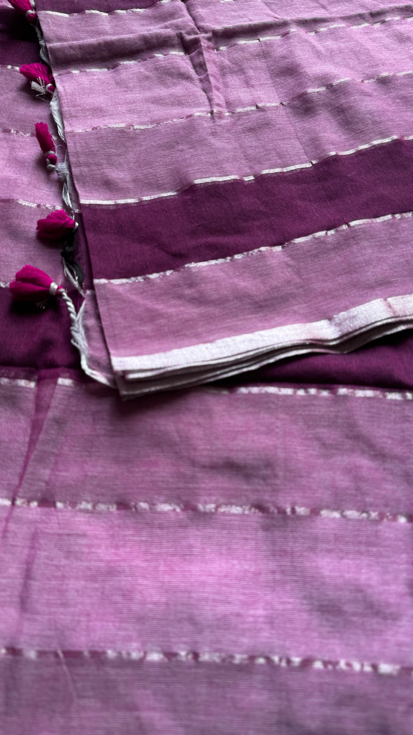Berry Whirl - Dark pink, light pink and wine colour block hues, mul cotton