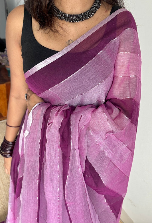 Berry Whirl - Dark pink, light pink and wine colour block hues, mul cotton