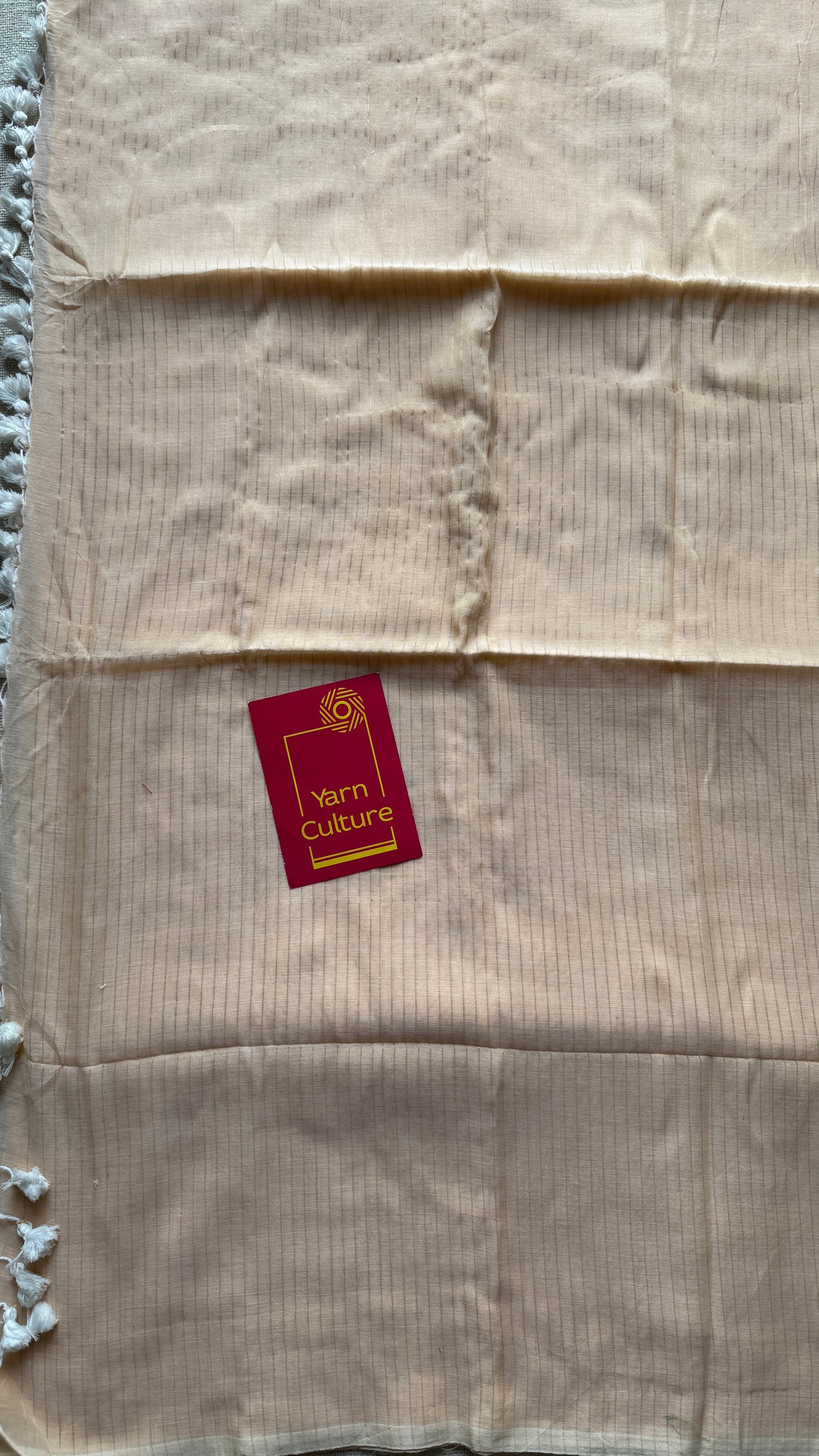 Musk Melon - Pastel orange & gold stripes, mul cotton YCBCMZS02